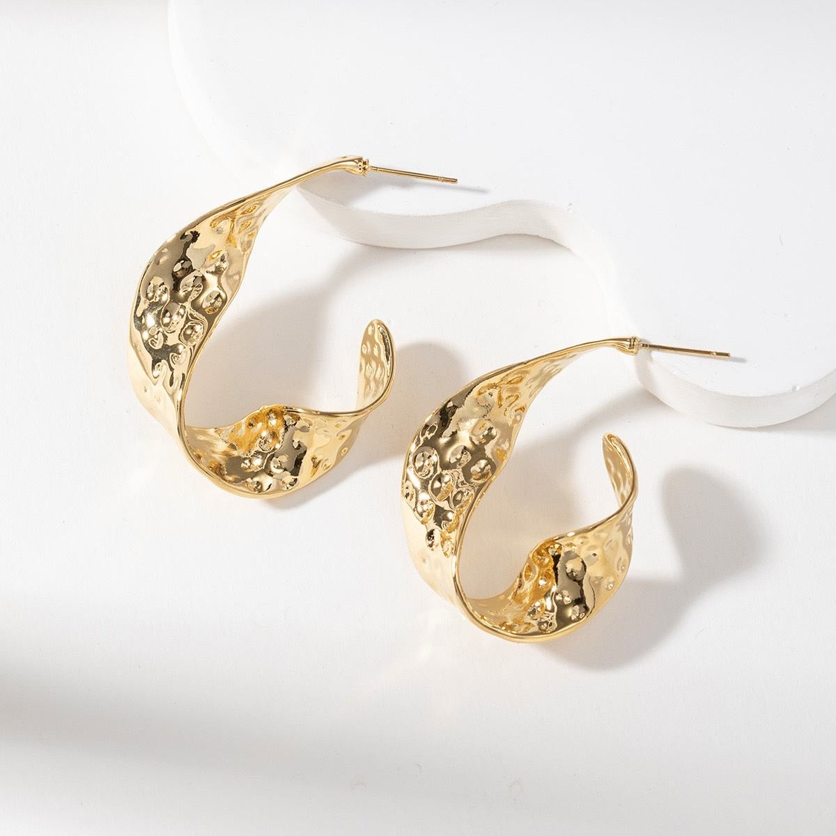 Boucles d’Oreilles "Flamme Dorée"