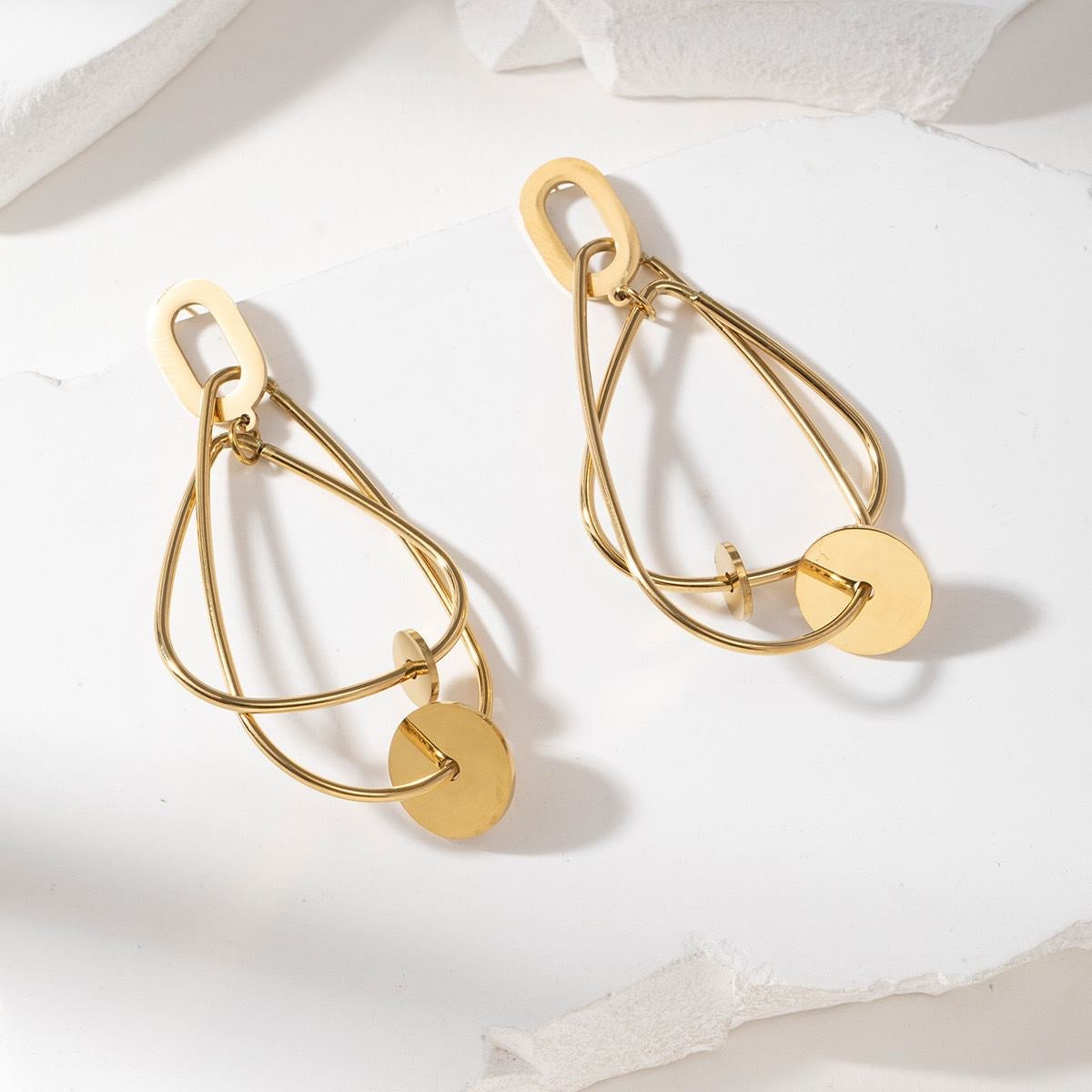 Boucles d’oreilles "Élan Doré"