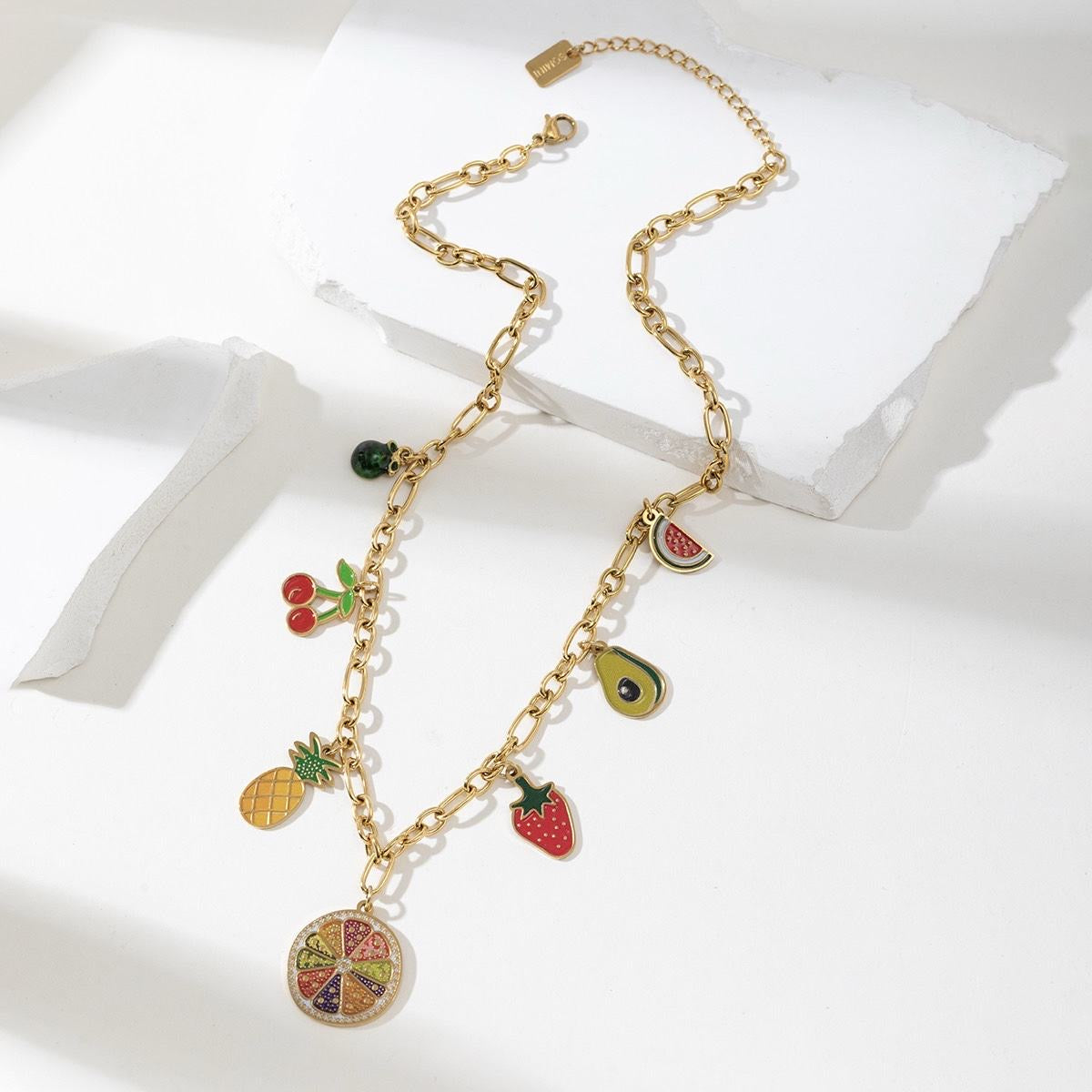 Collier "Cocktail Tropical"