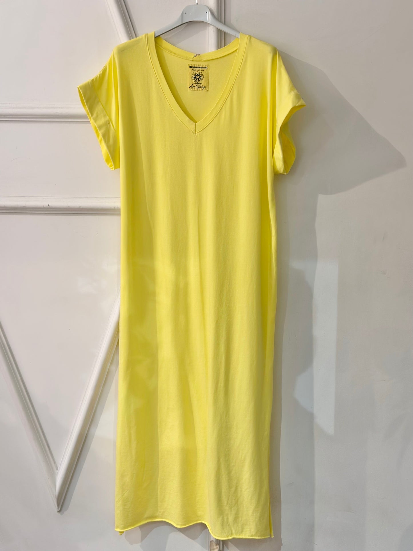 Robe Tee-shirt en Coton Unie
