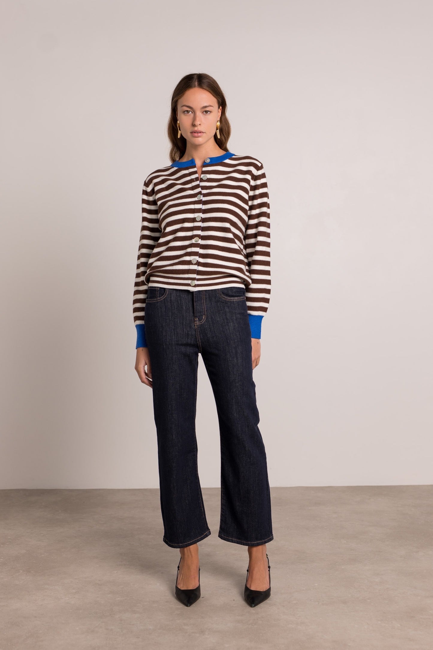 Gilet Laine Rayures