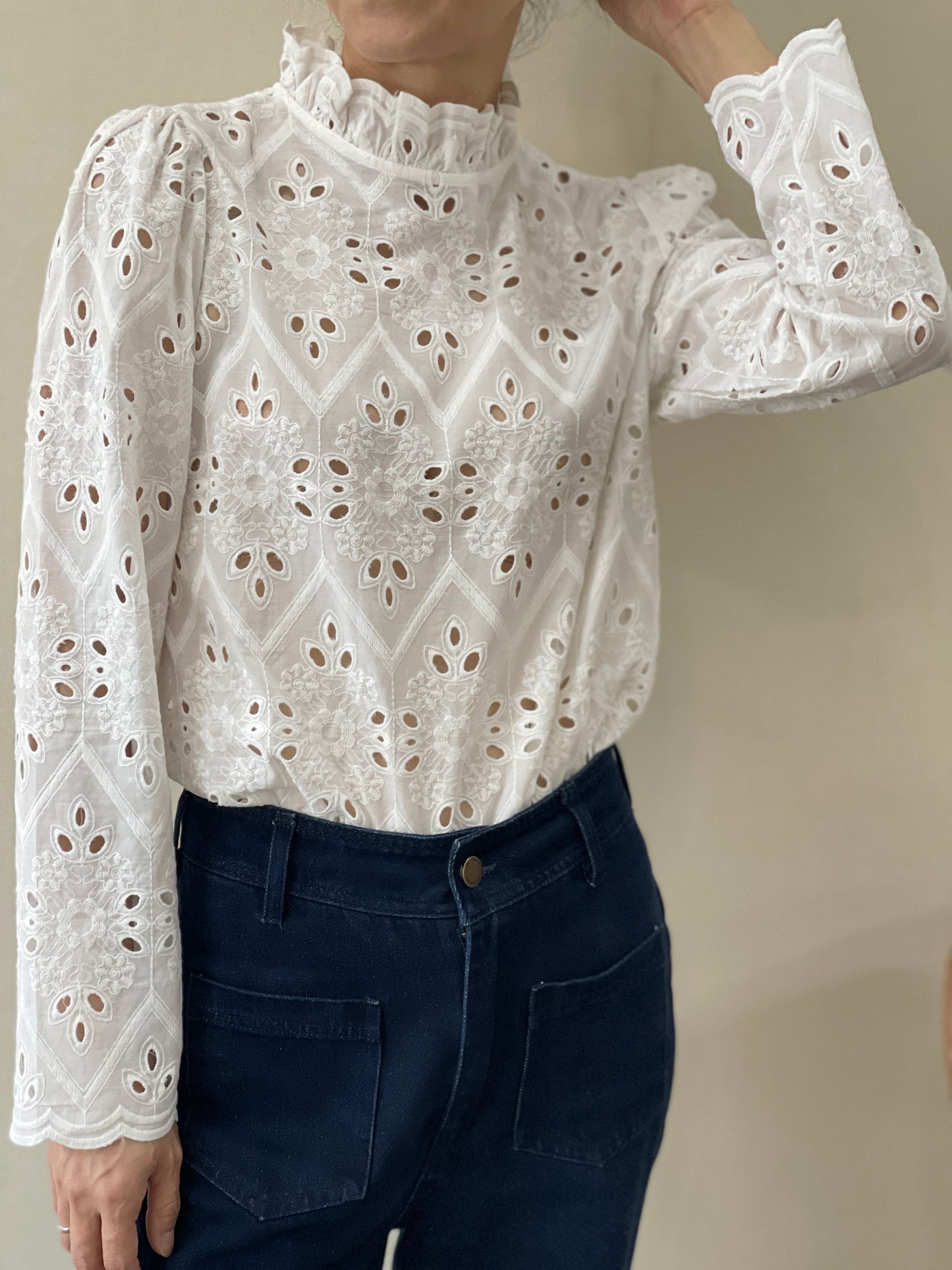 Blouse Féminine Coton Brodée