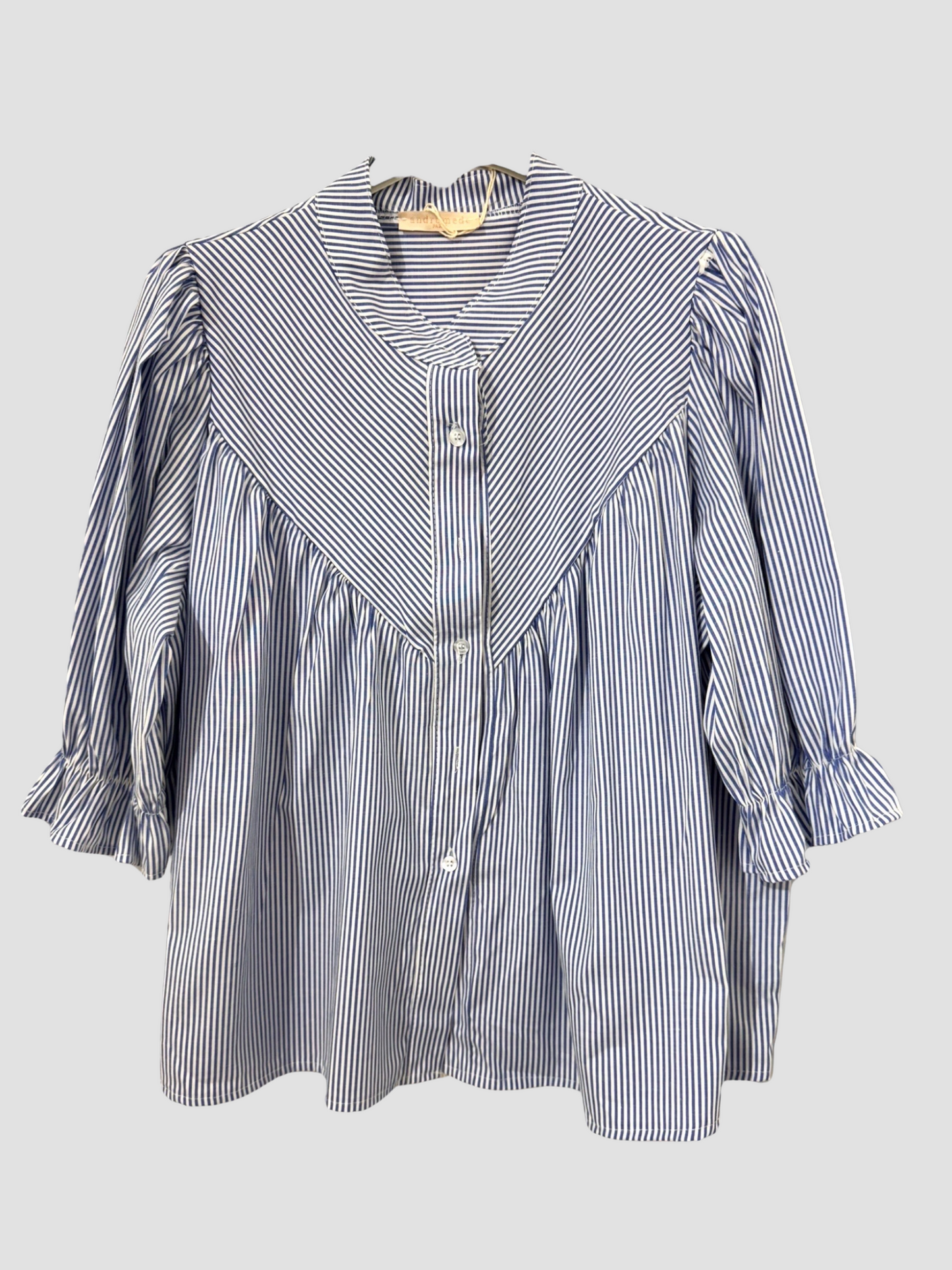 Chemise Rayée Col Mao