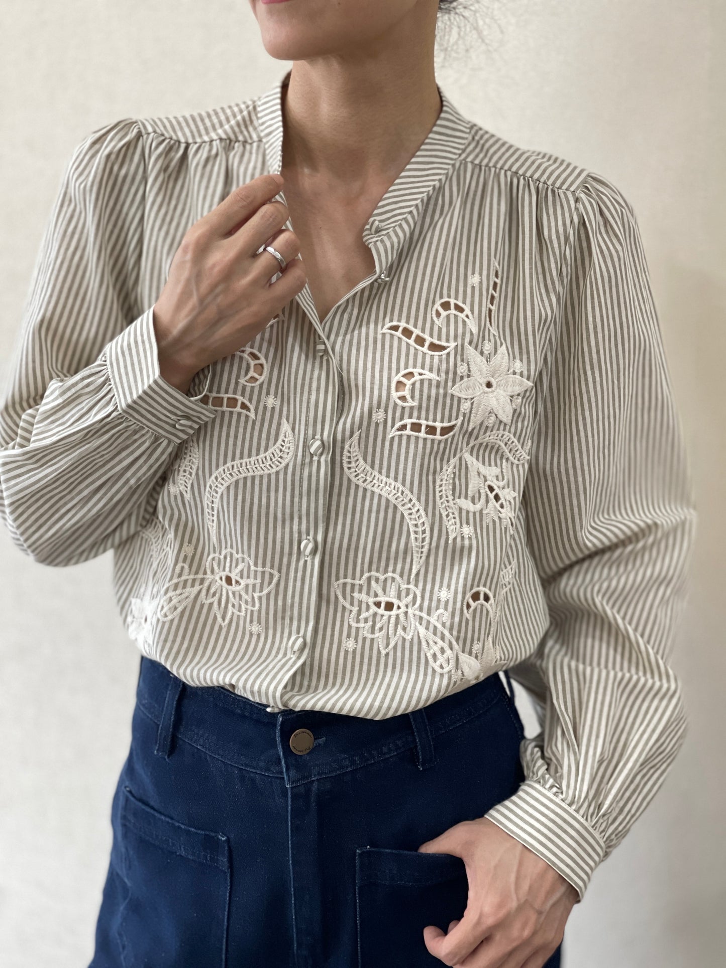 Chemise Coton Rayures Fines