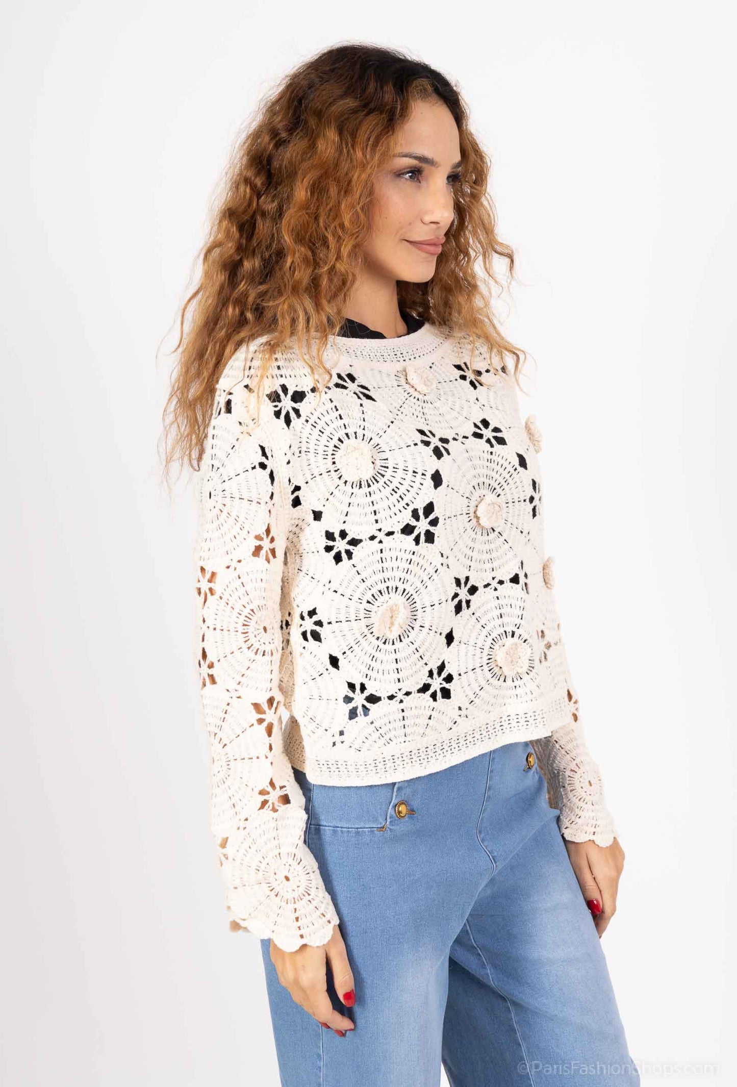 Pull Crochet Bohème