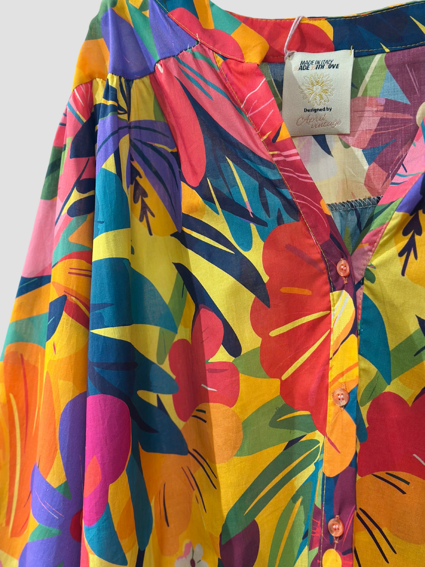 Chemise "Explosion Florale" jusqu'au 52