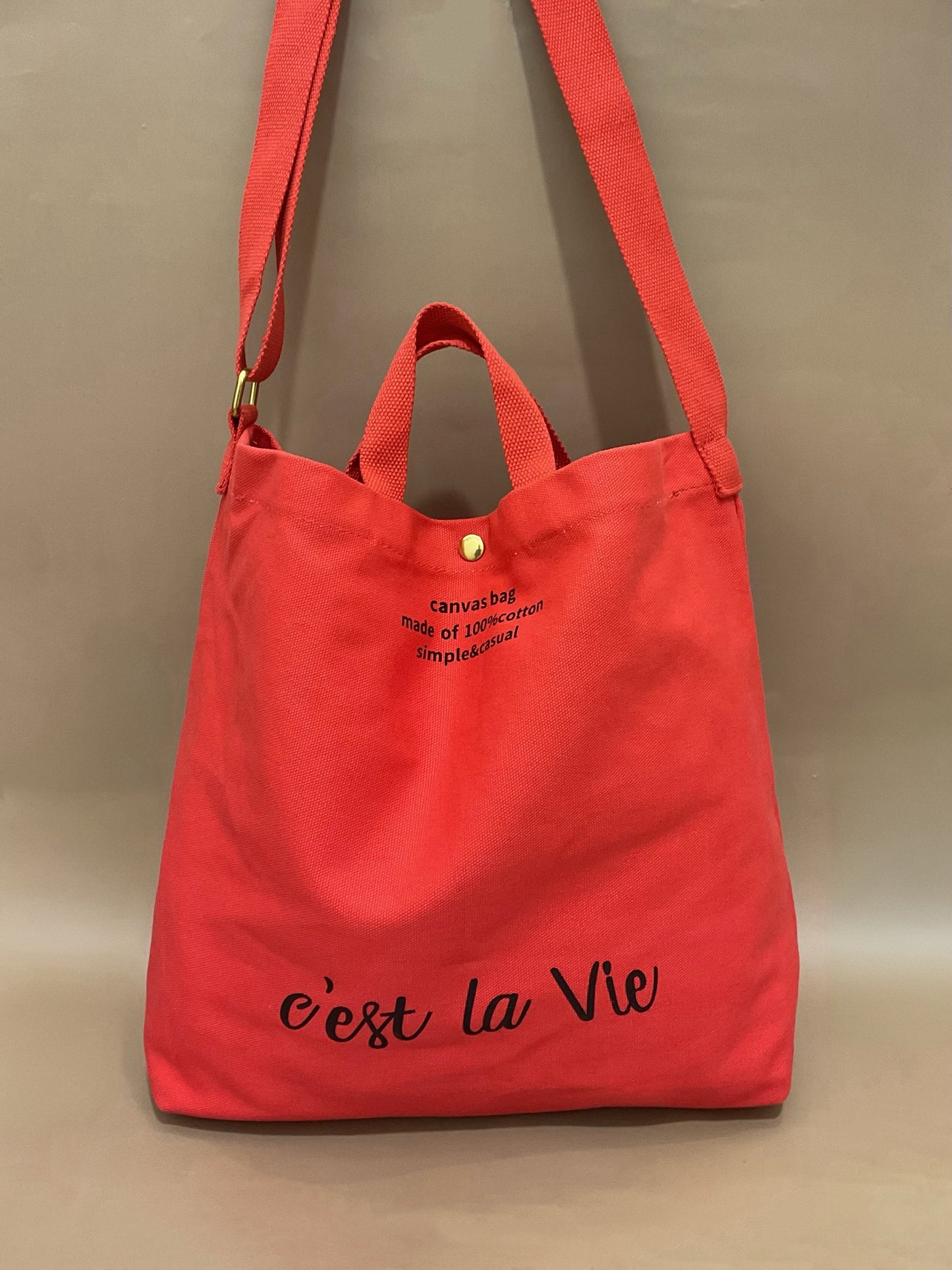 Sac en Toile "C'est la Vie"