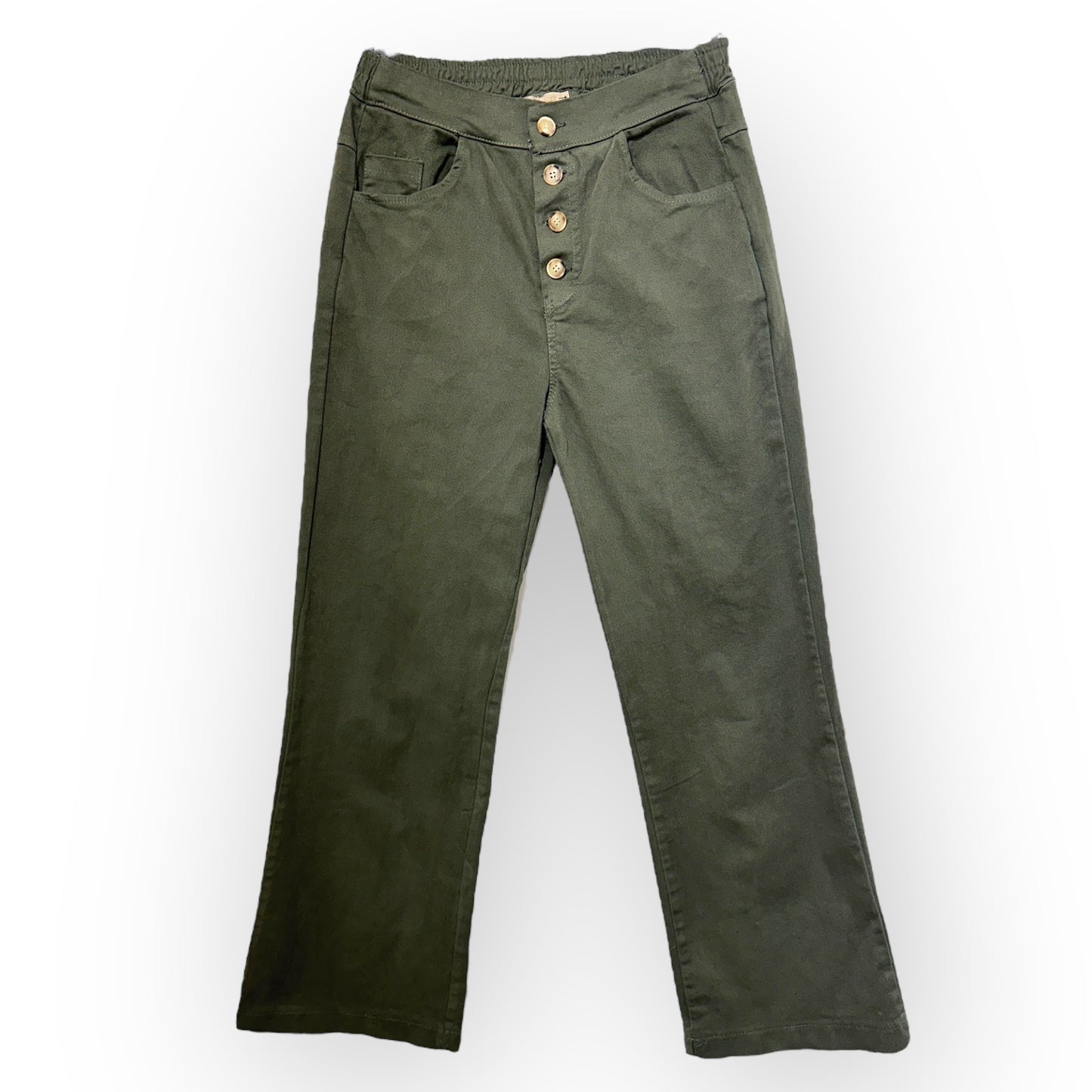 Pantalon Droit Boutons
