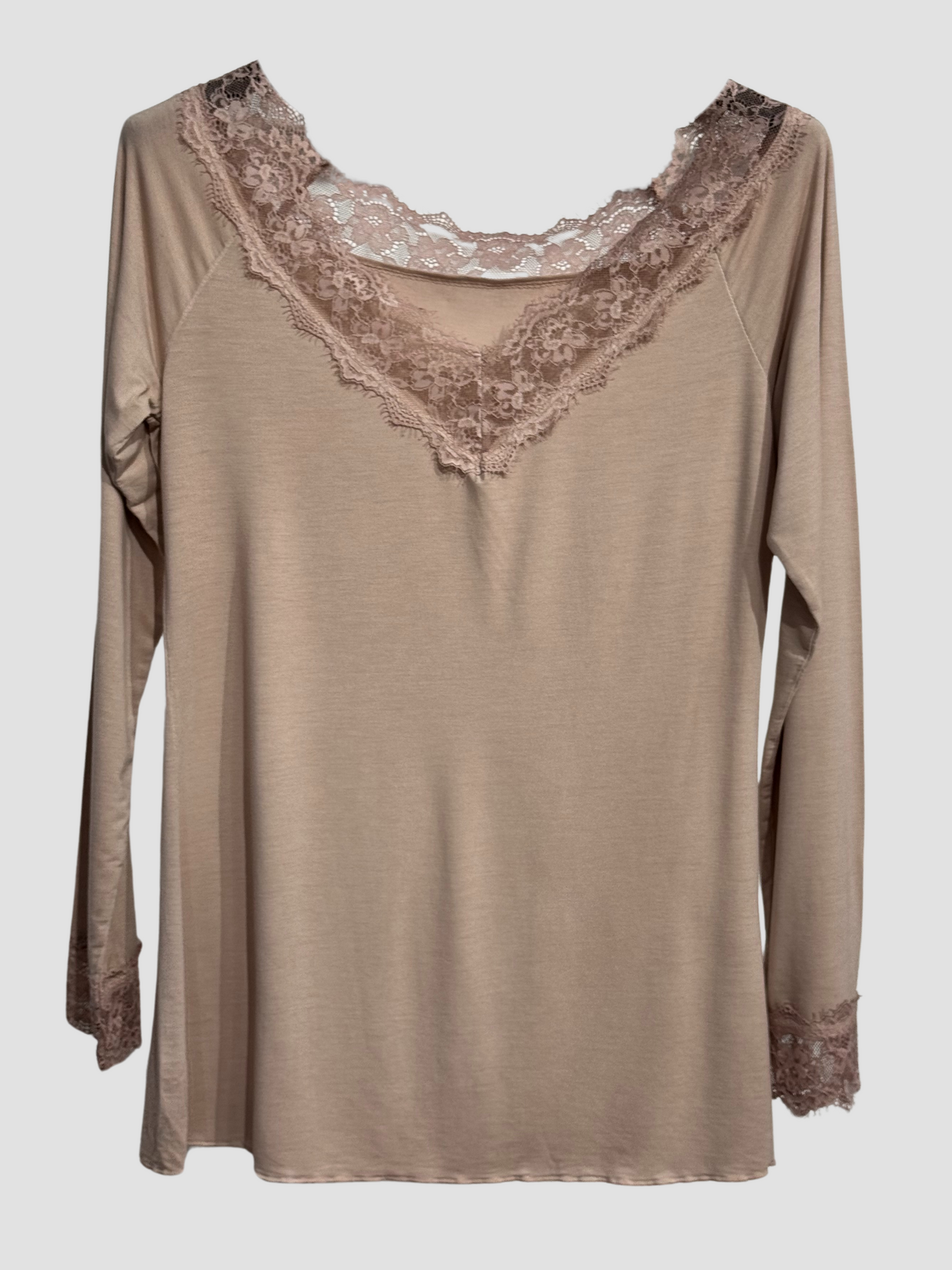 Sous Pull Uni avec Dentelles