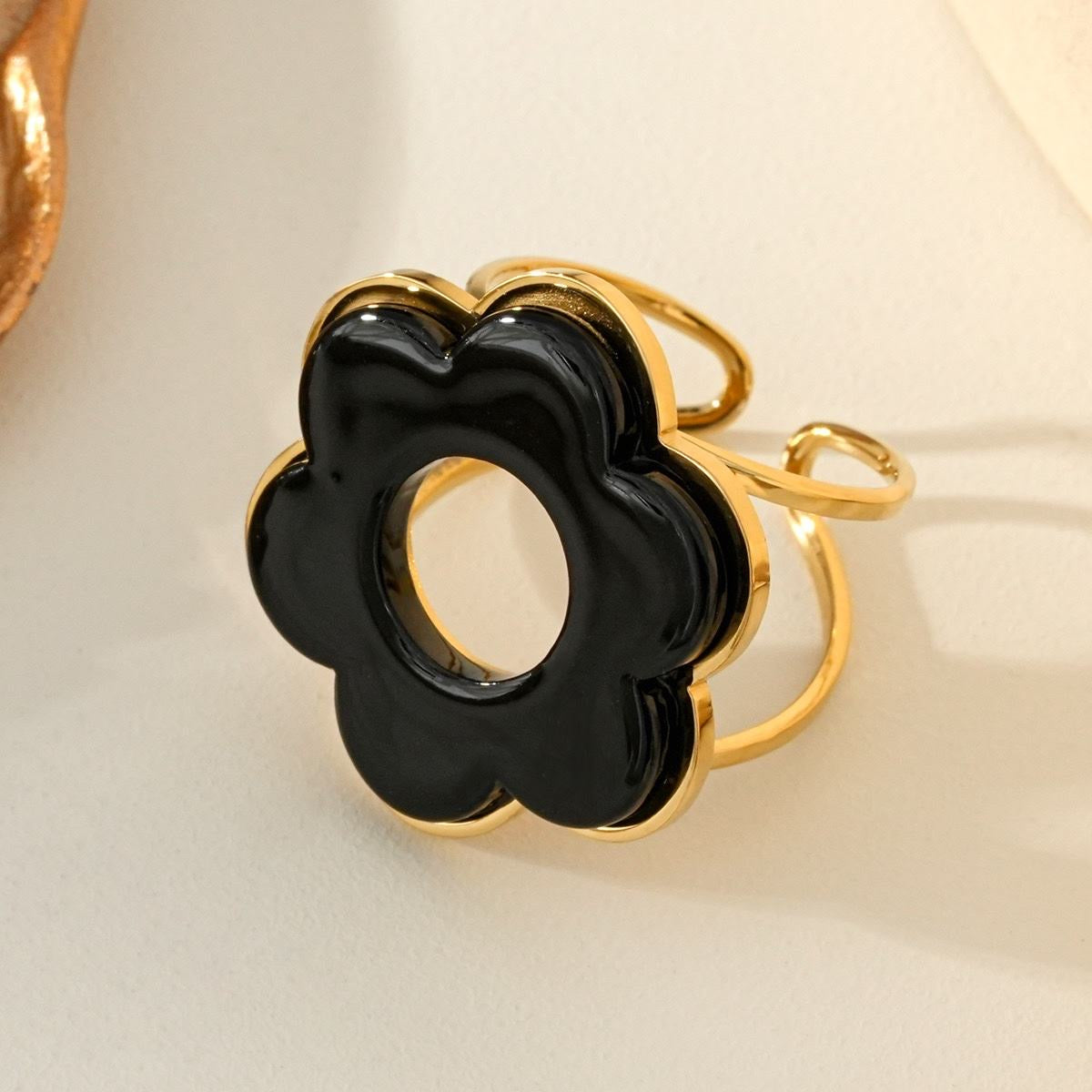 Bague Fleur Minimaliste