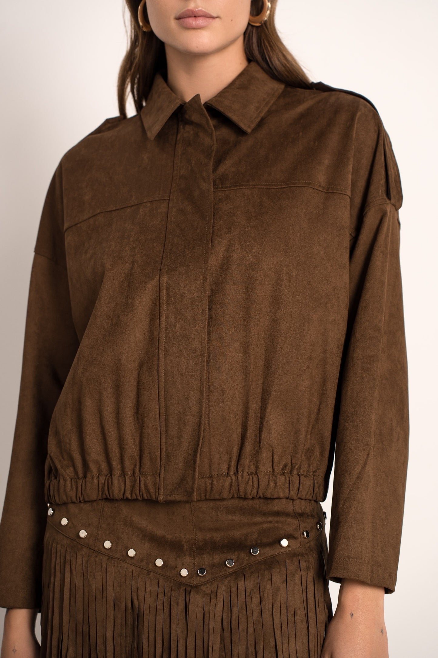 Veste bombers effet daim Souple