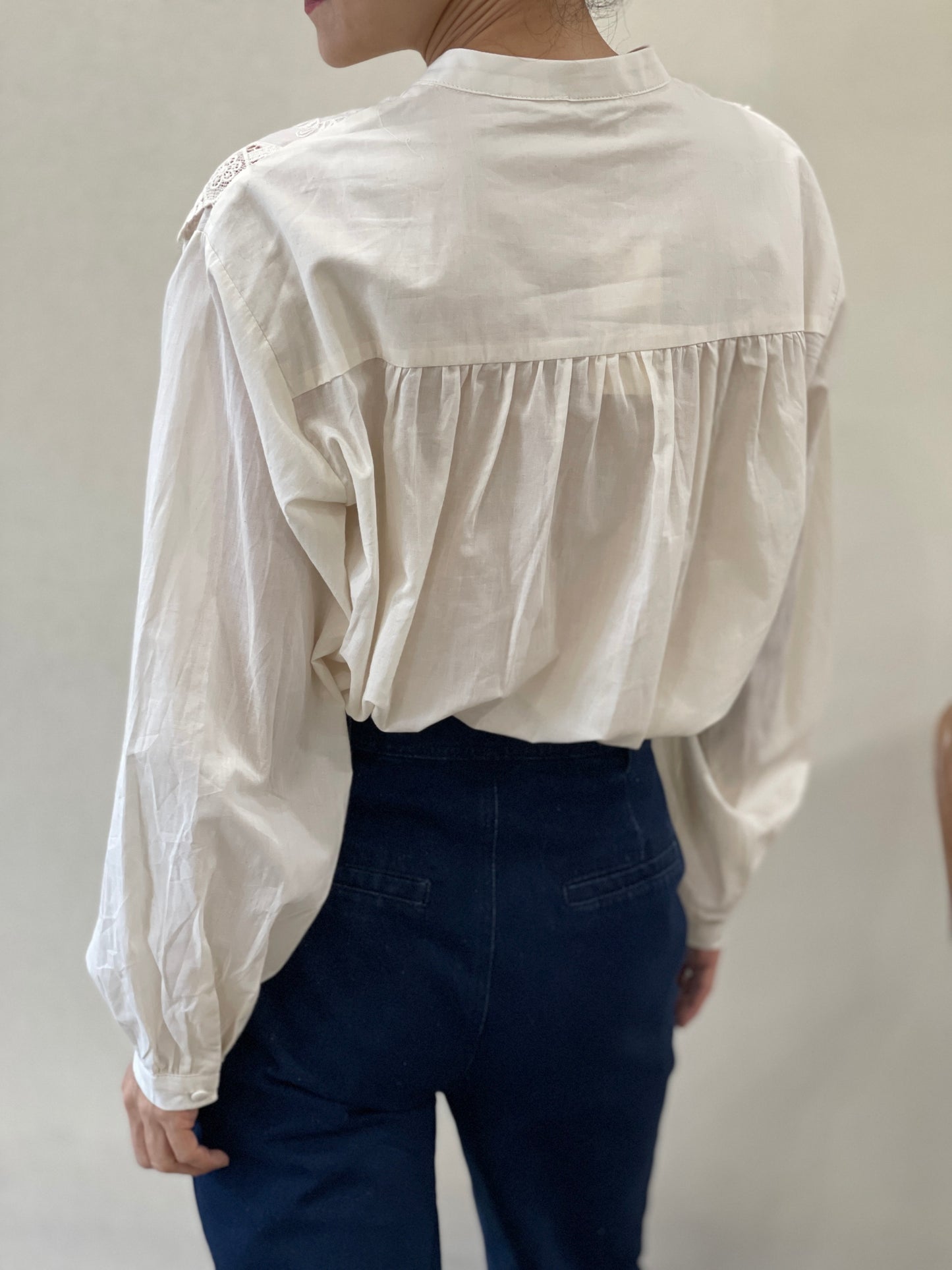 Chemise Broderie Écru