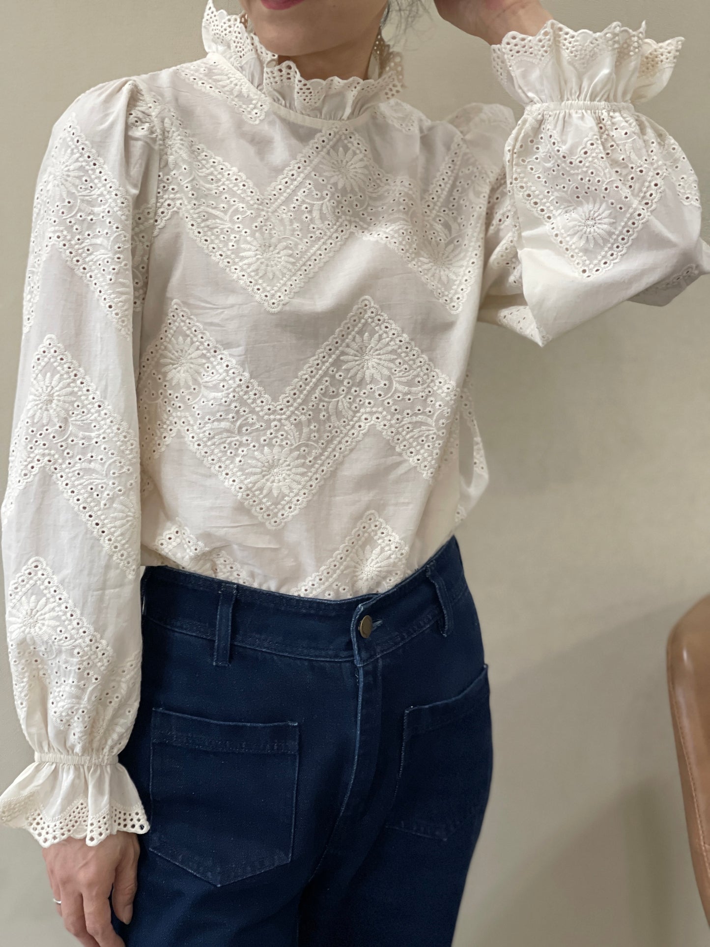 Blouse Féminine Brodée