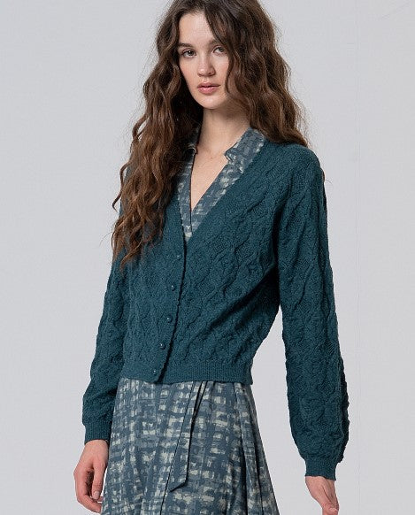 Cardigan Maille Torsadée - Surkana