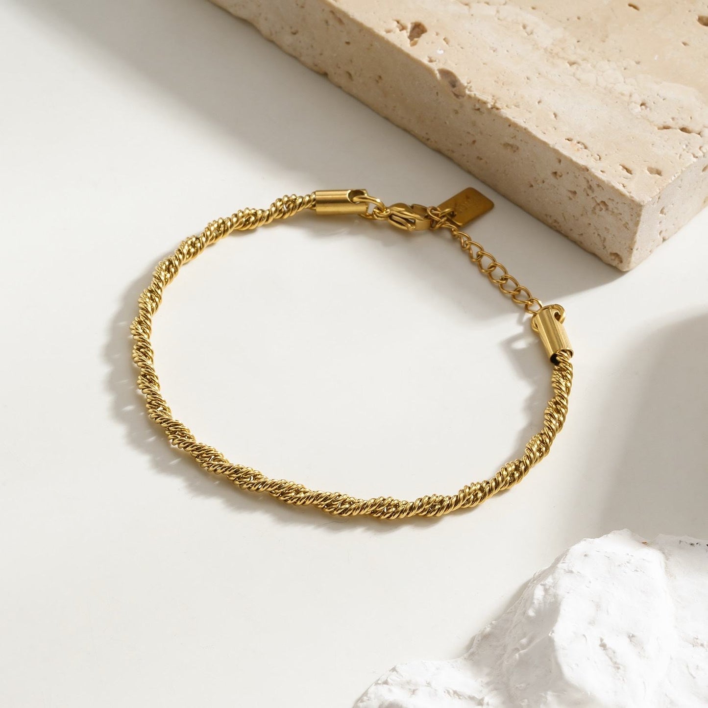 Bracelet Torsadé Doré