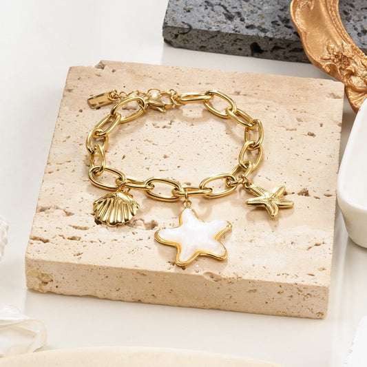 Bracelet Doré Coquillage