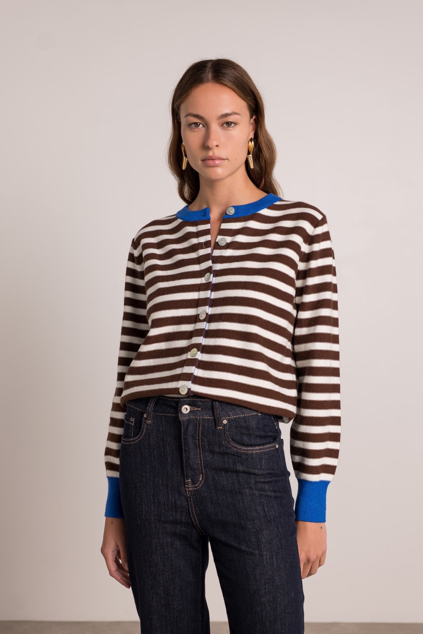 Gilet Laine Rayures