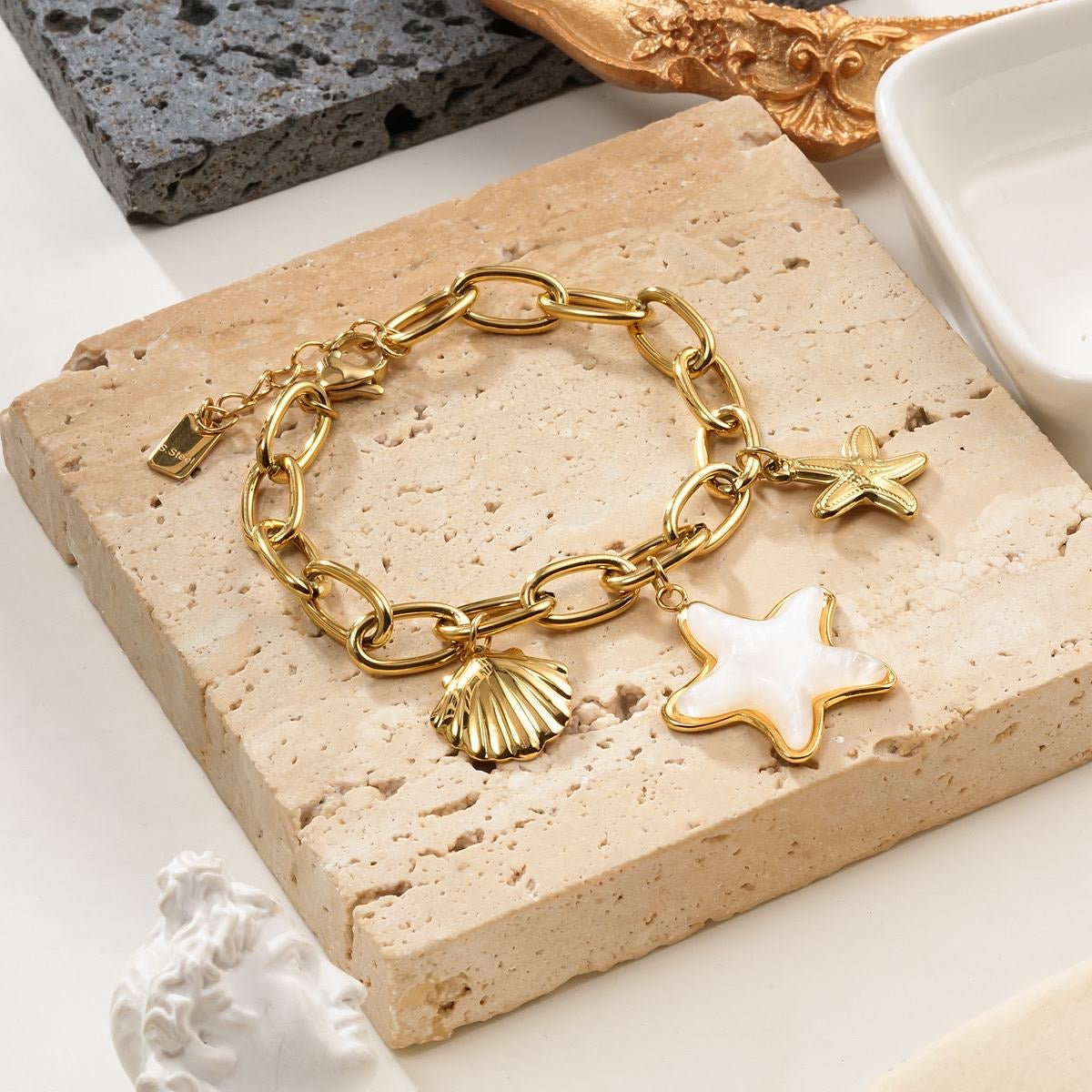 Bracelet Doré Coquillage