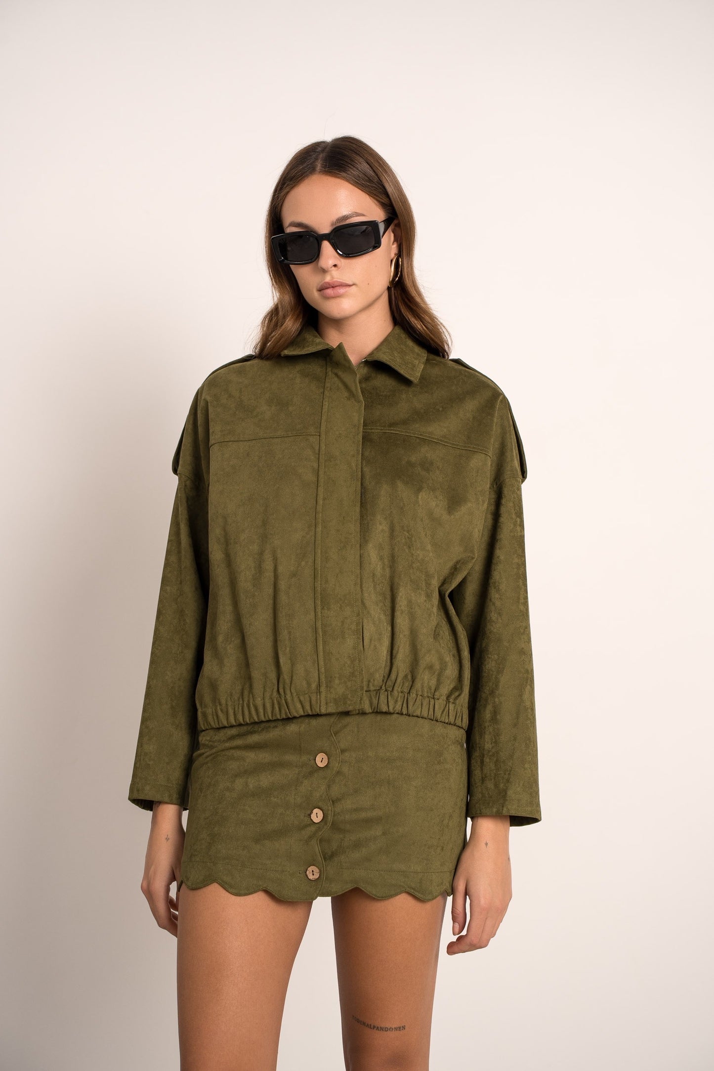 Veste bombers effet daim Souple