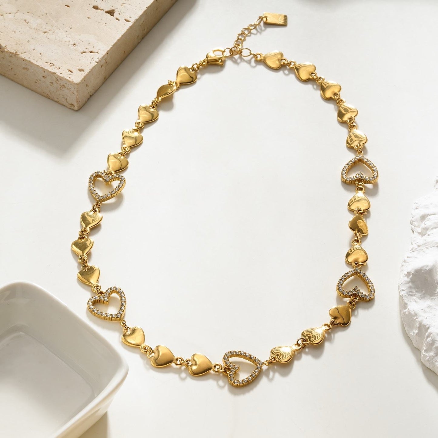 Collier Coeur Doré