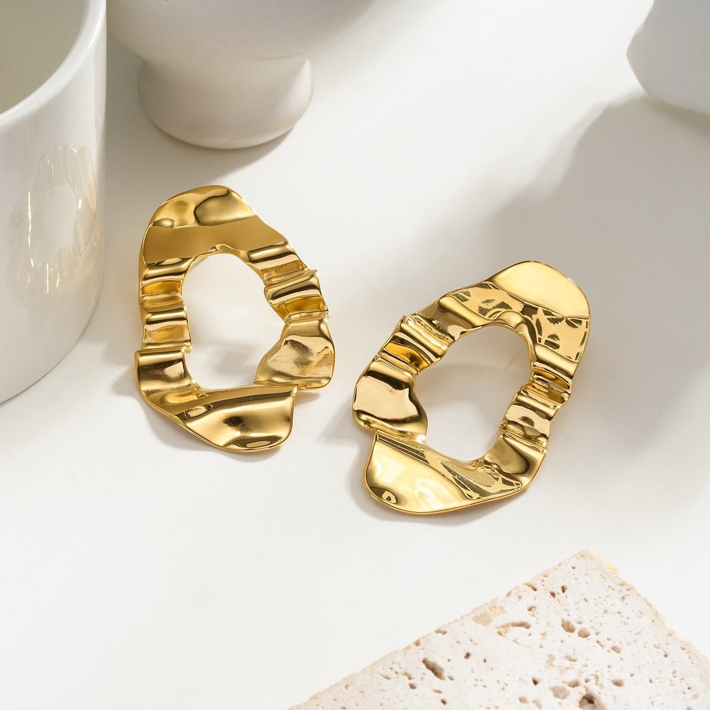 Boucles Dorées Abstraites