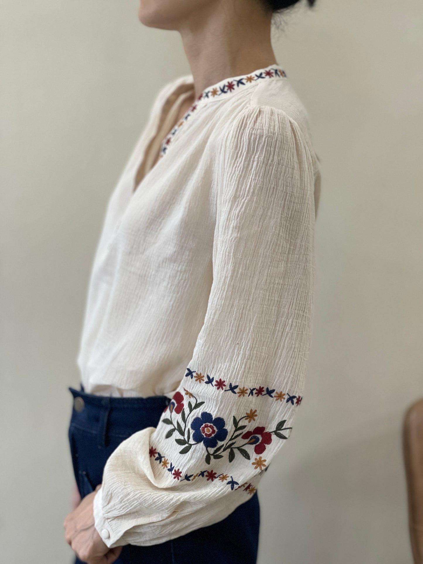 Blouse Col Tunisien Bohème