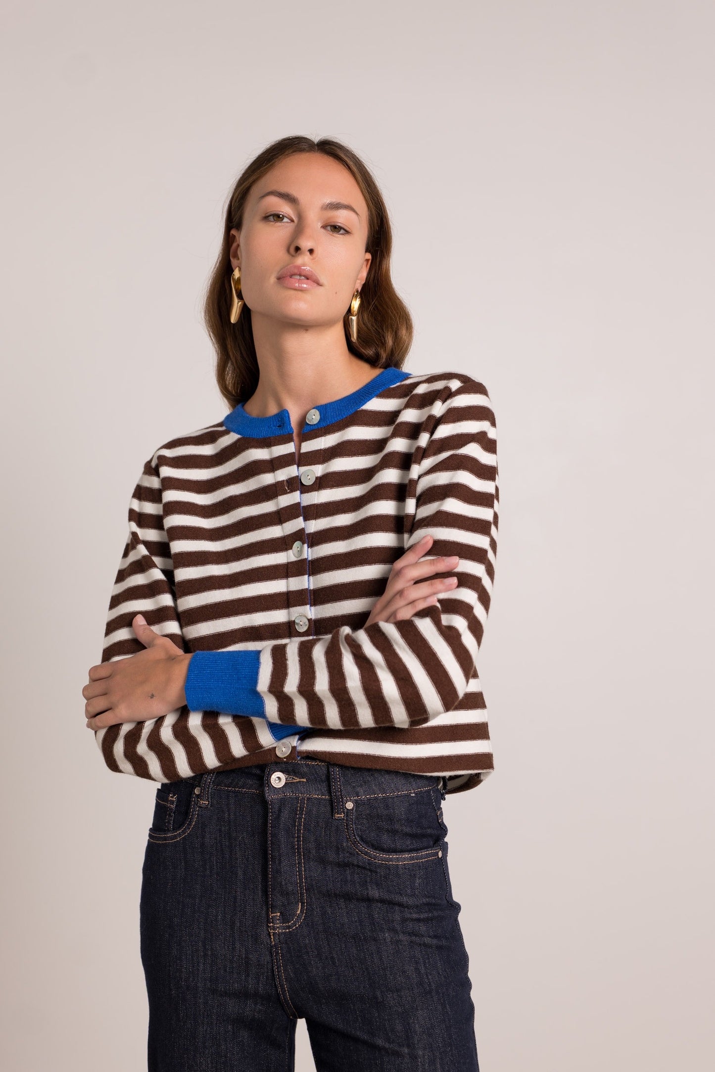 Gilet Laine Rayures