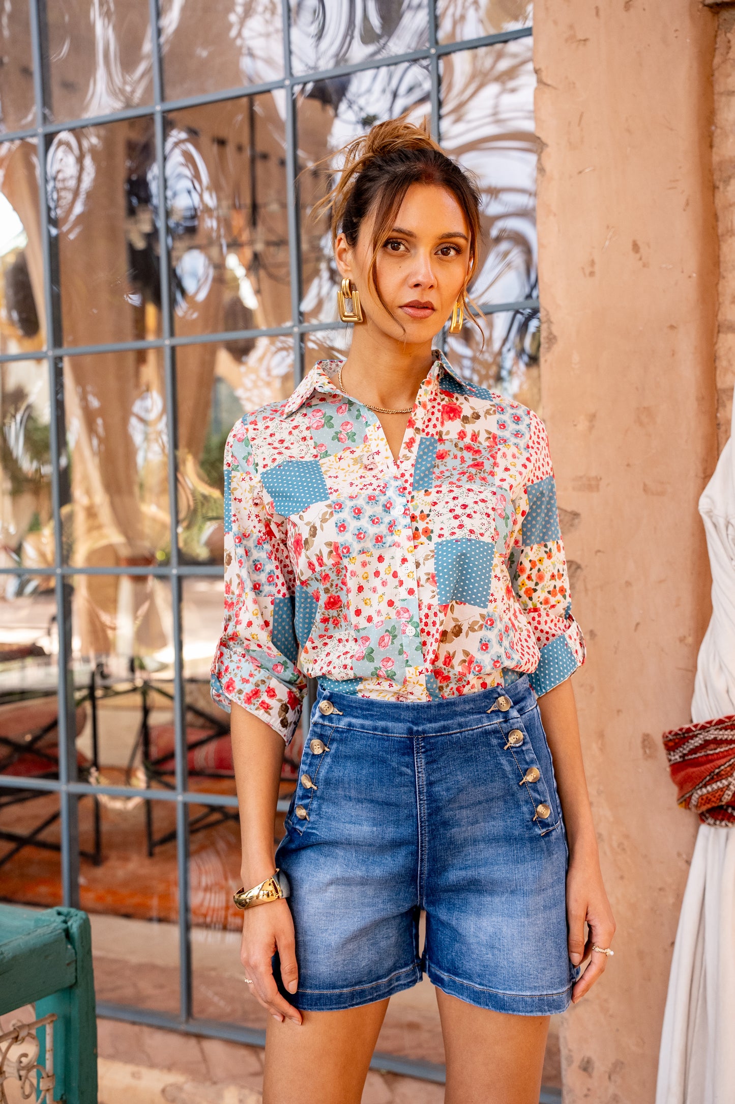 Chemise "Patchwork Floral"
