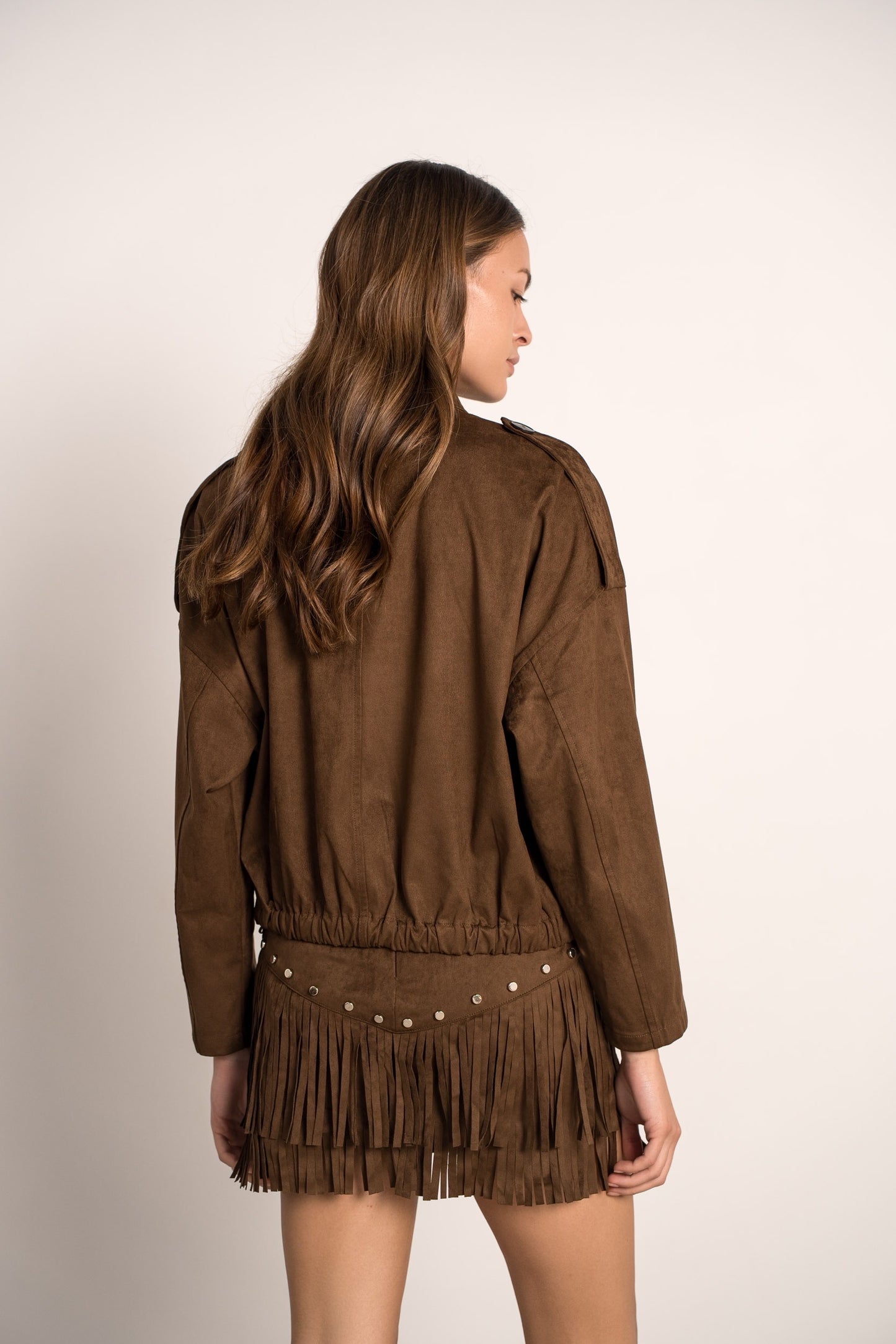 Veste bombers effet daim Souple