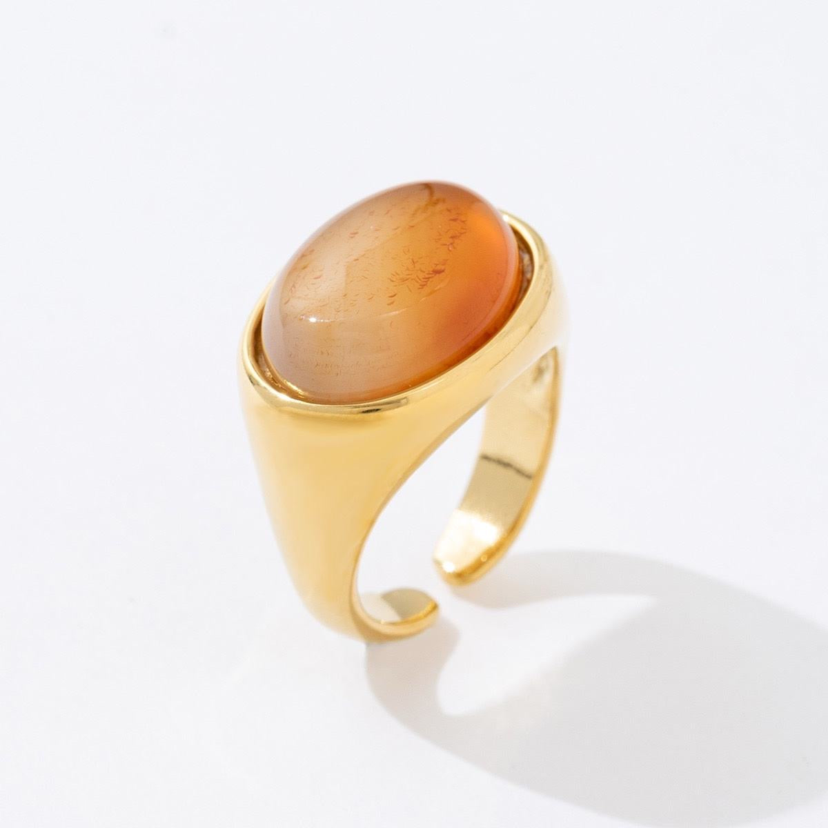 Bague Pierre Ovale