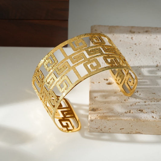 Manchette Géométrique Dorée