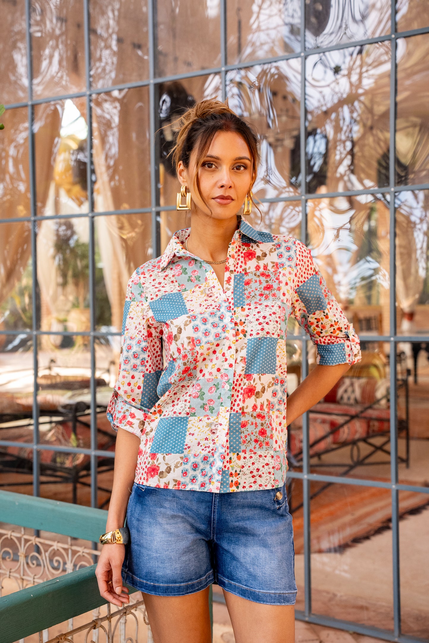 Chemise "Patchwork Floral"