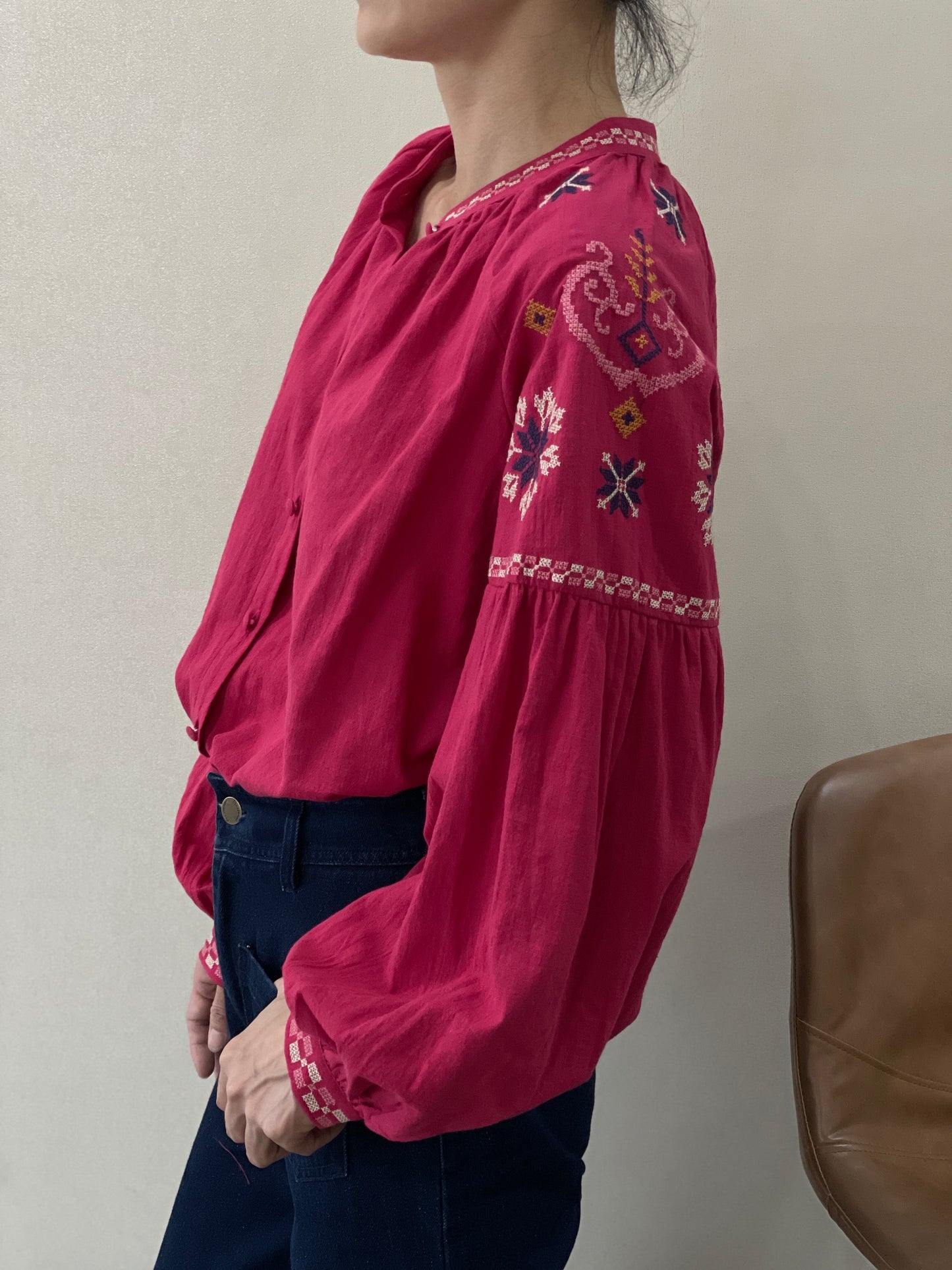 Chemise Bohème Fuchsia