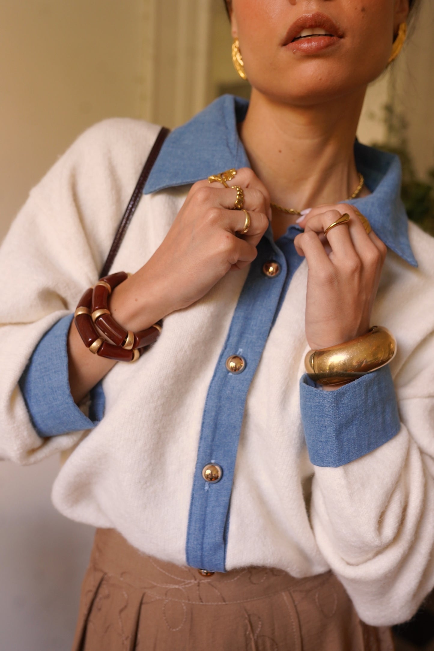 Pull Chemise Femme