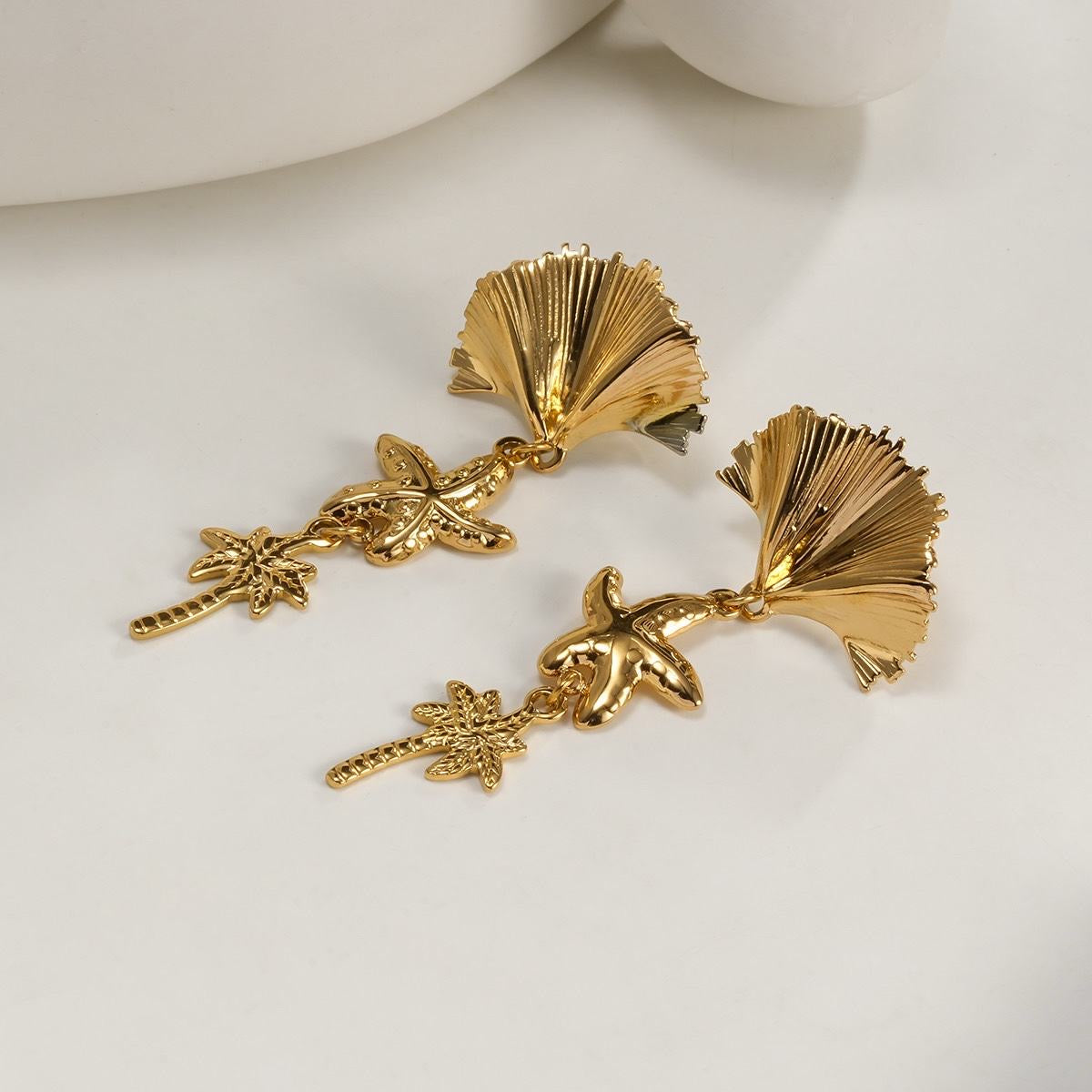Boucles Palmiers Dorées
