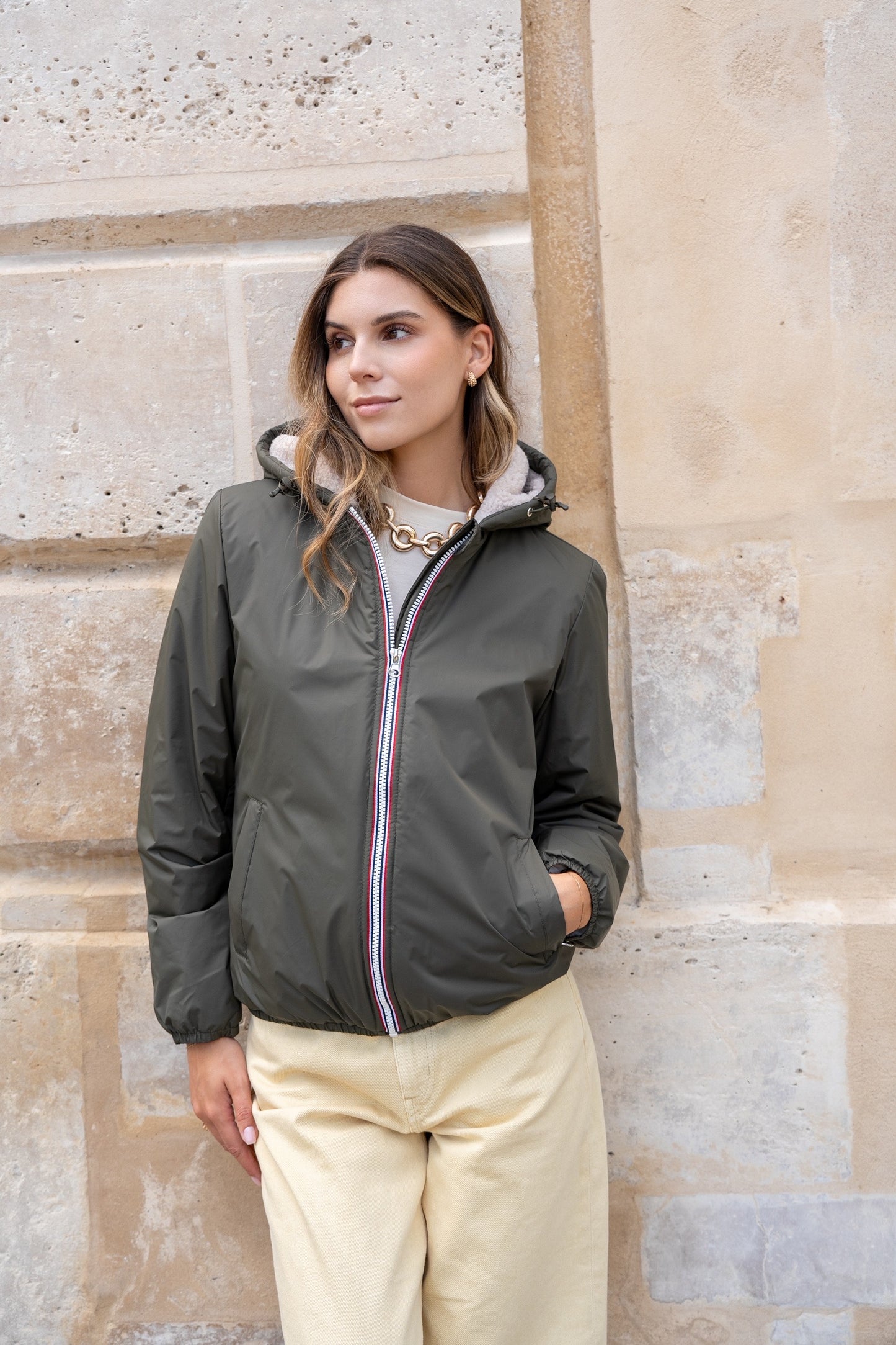 Imperméable Fourré Sherpa Court