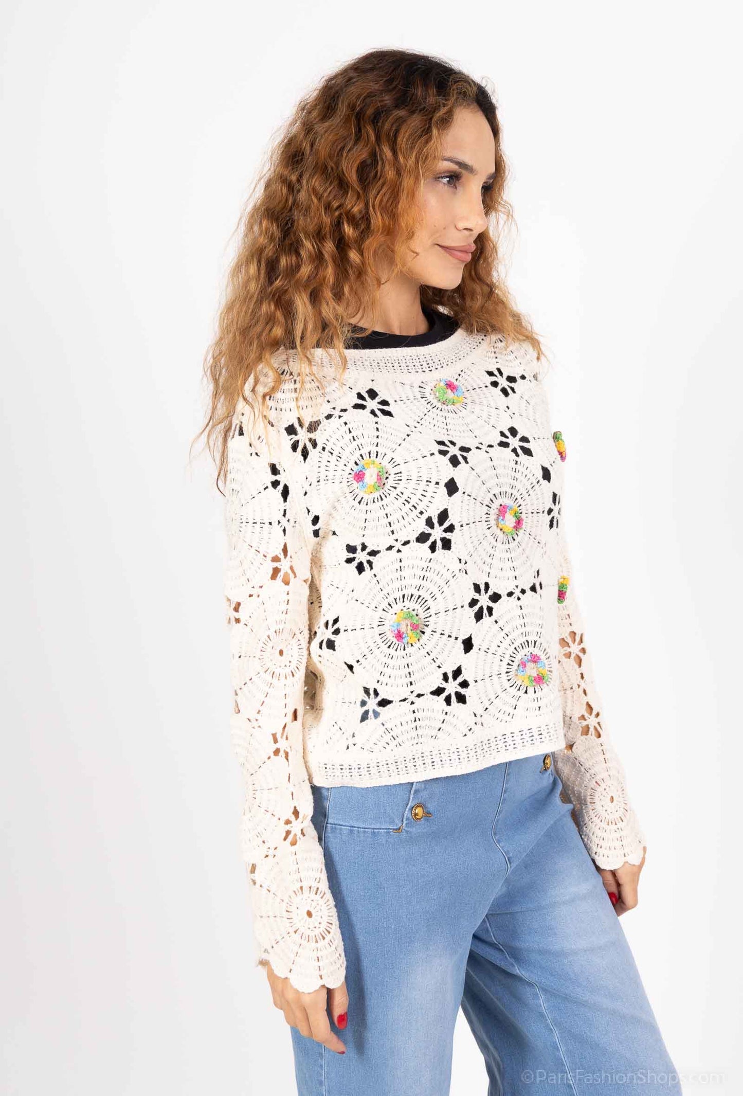Pull Crochet Bohème