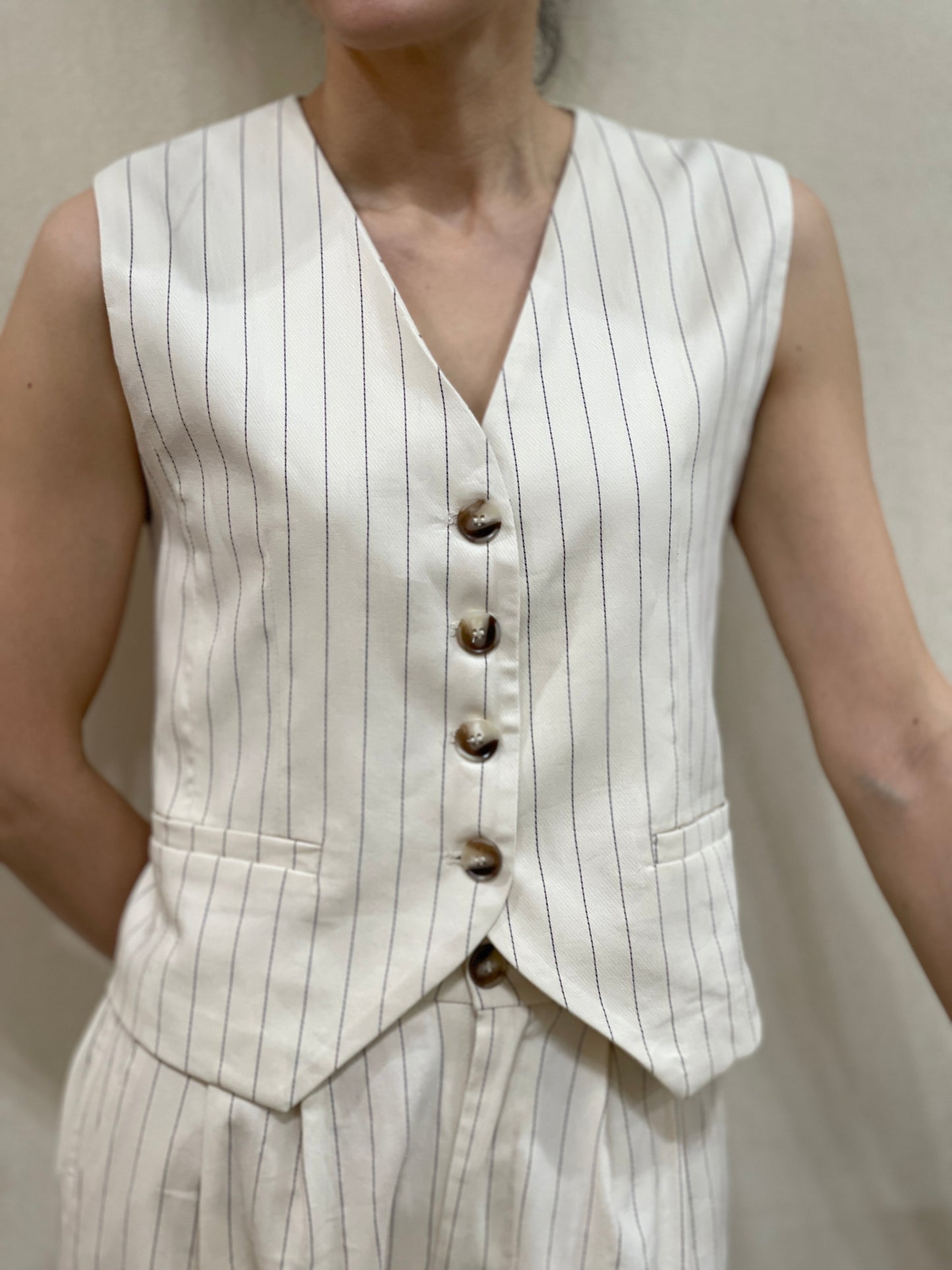 Gilet sans Manches Structuré