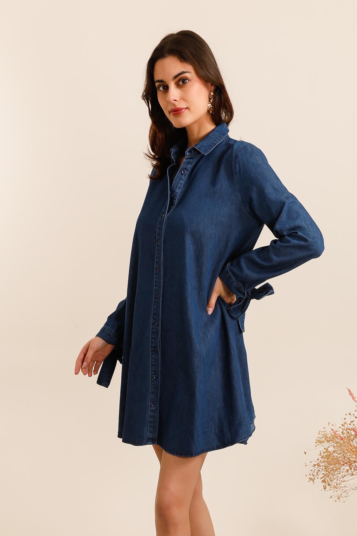Robe Denim Rétro
