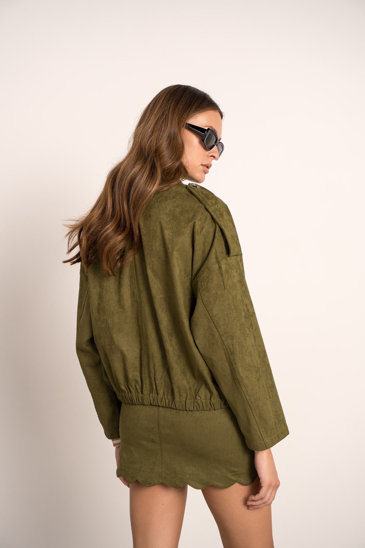 Veste bombers effet daim Souple