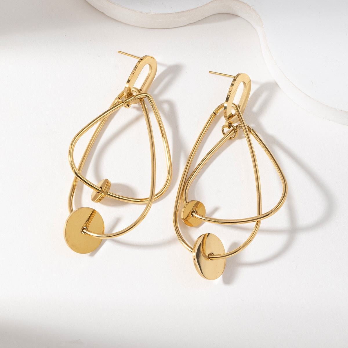 Boucles d’oreilles "Élan Doré"