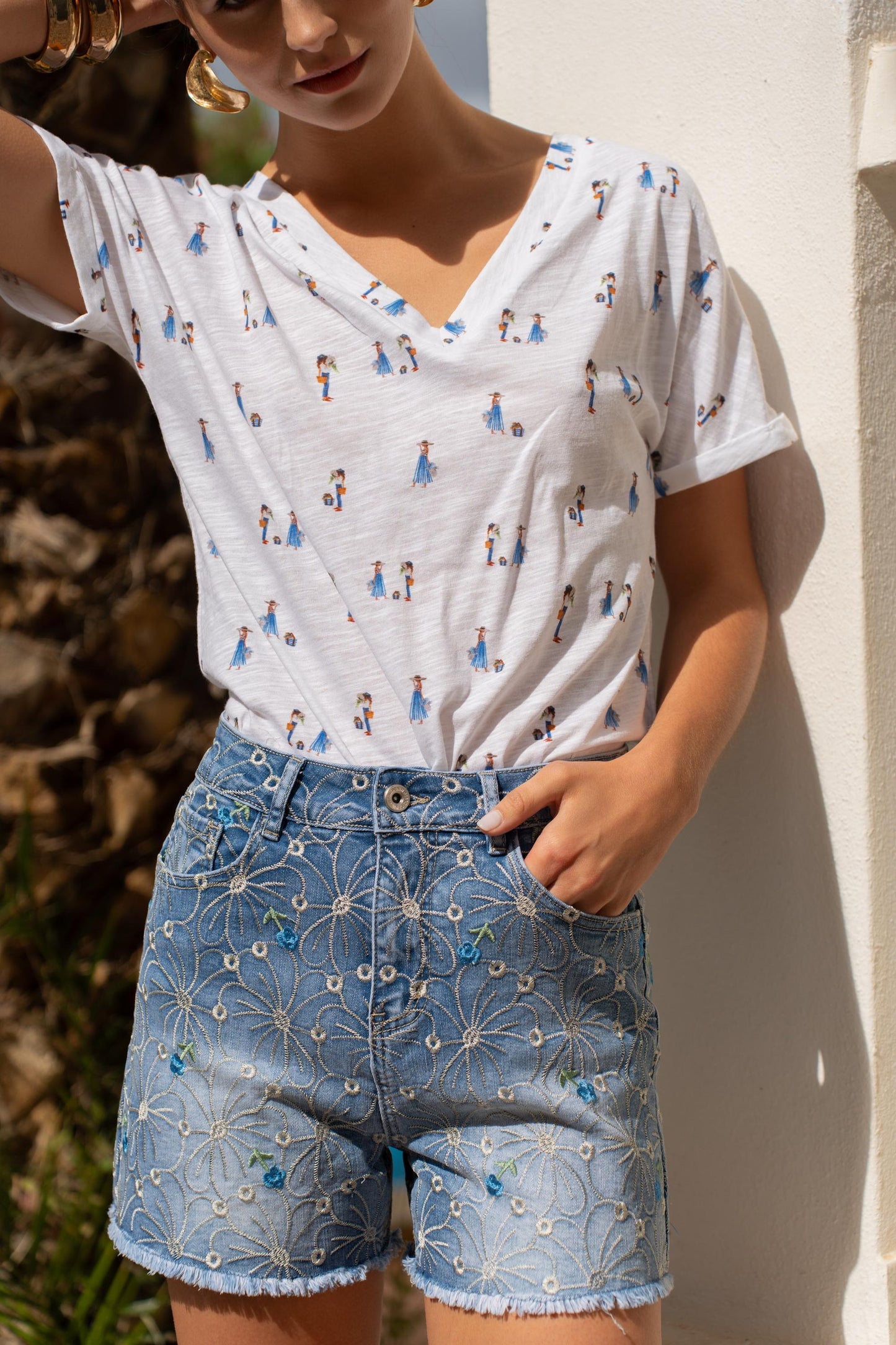 Tee-shirt Coton Imprimé