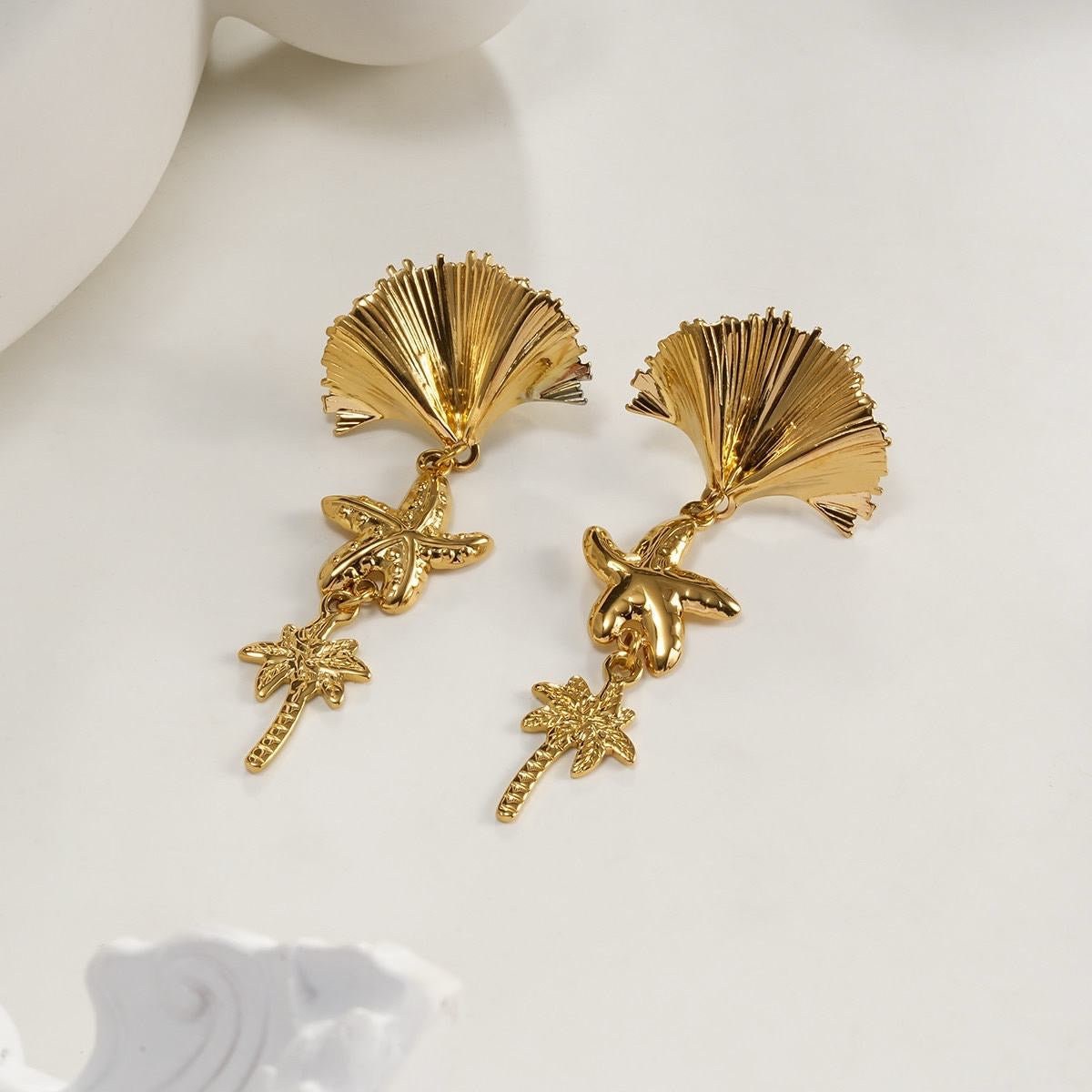 Boucles Palmiers Dorées
