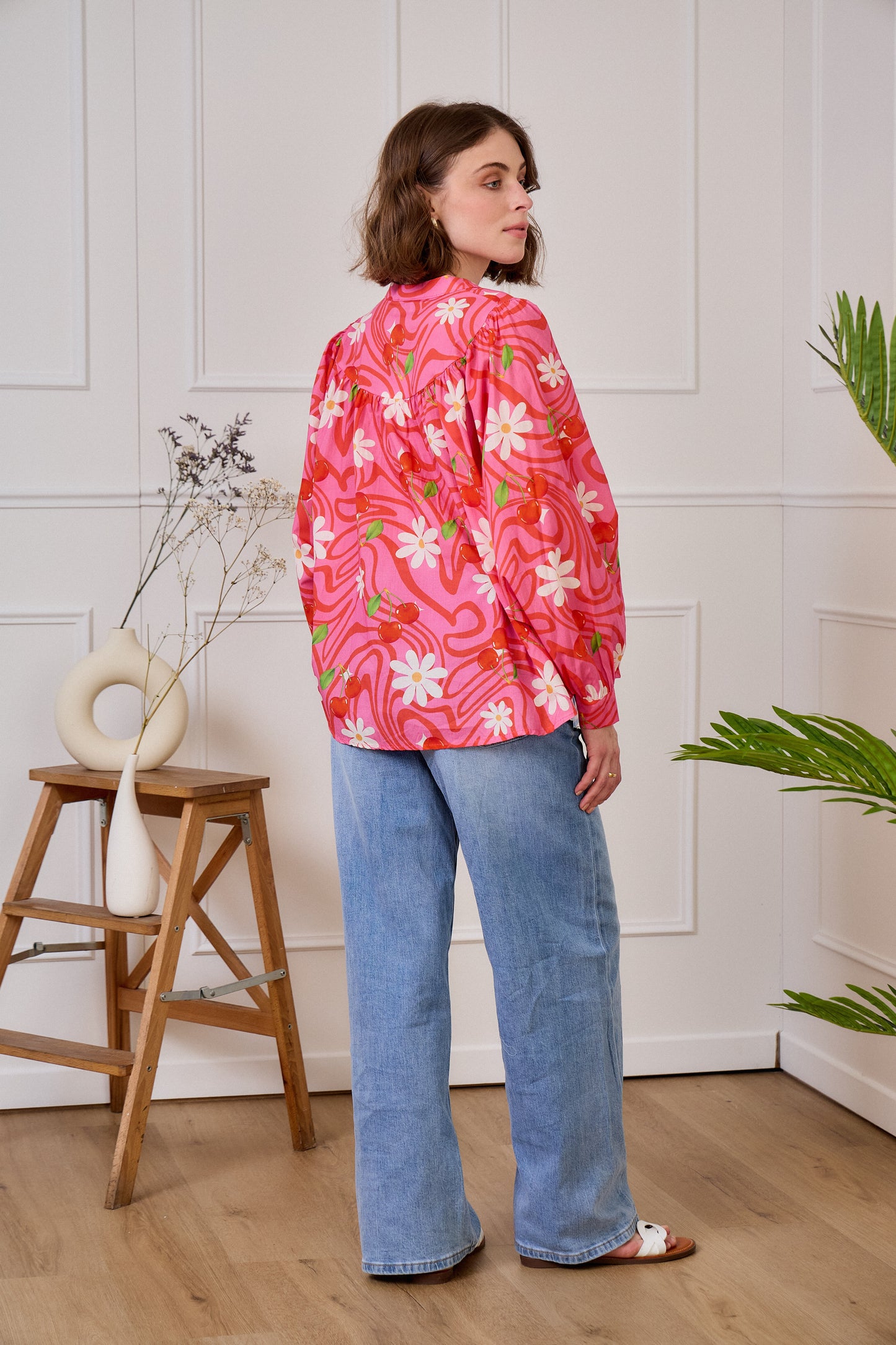 Chemise Imprimé Cerises & Fleurs