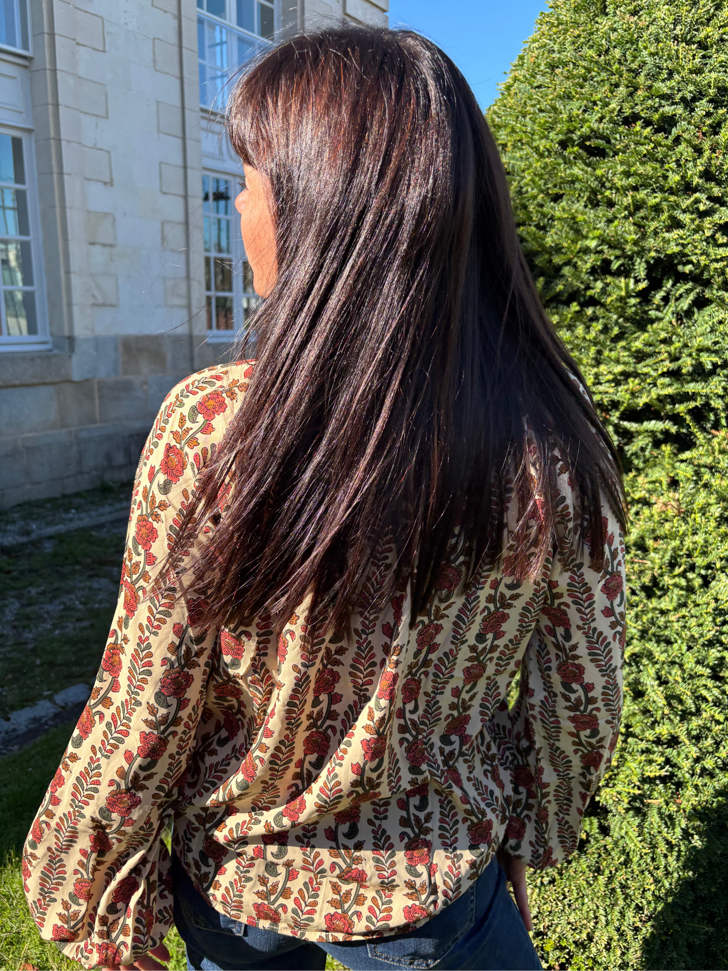 Blouse Beige Florale