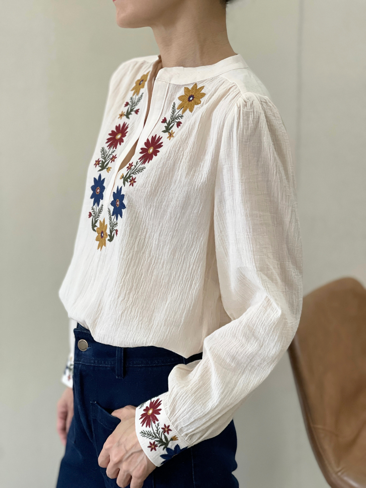 Blouse Broderies Colorées