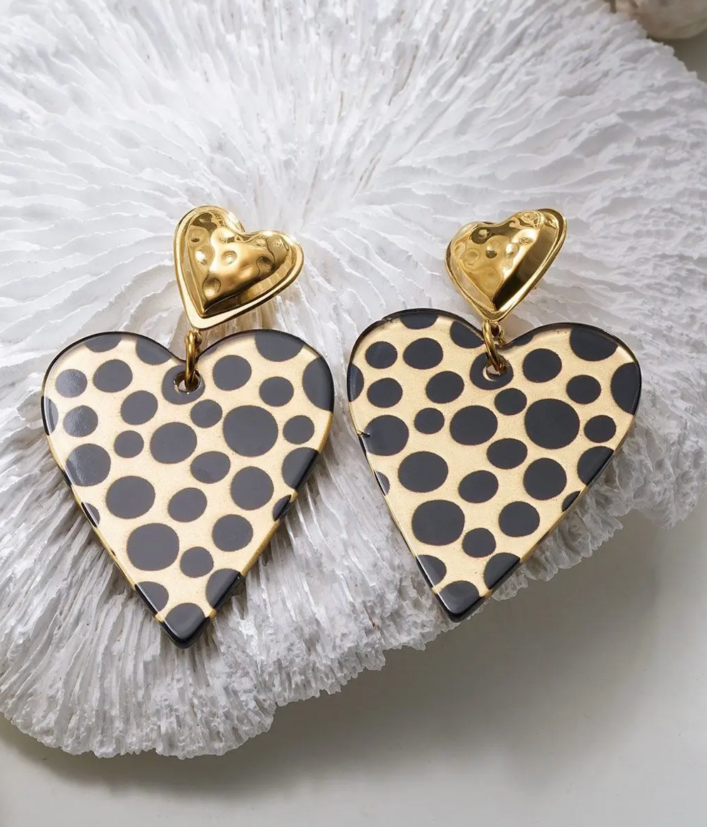 Boucles Coeurs à Pois