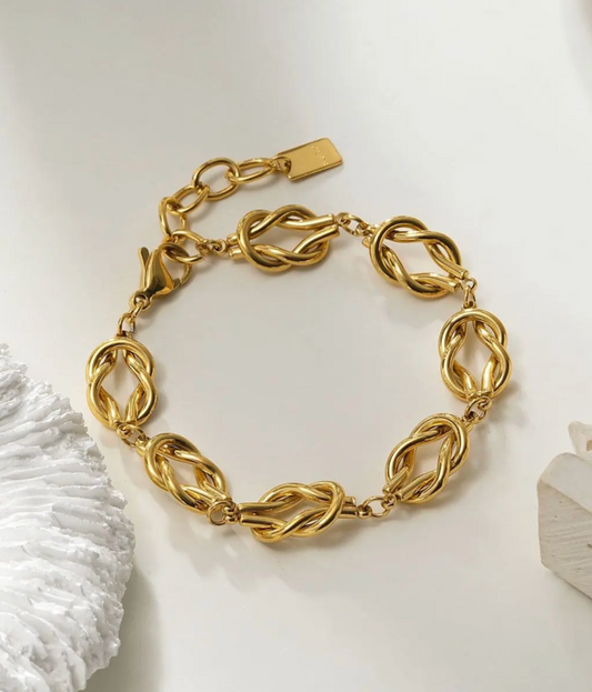 Bracelet Torsadé Doré