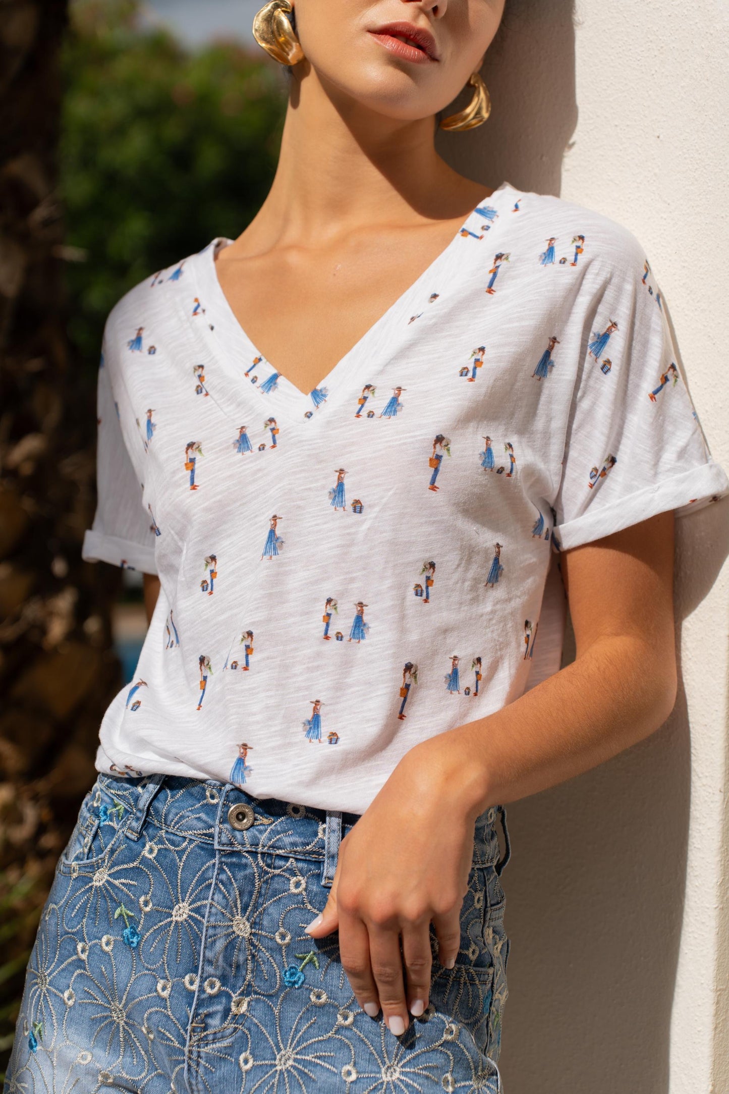 Tee-shirt Coton Imprimé