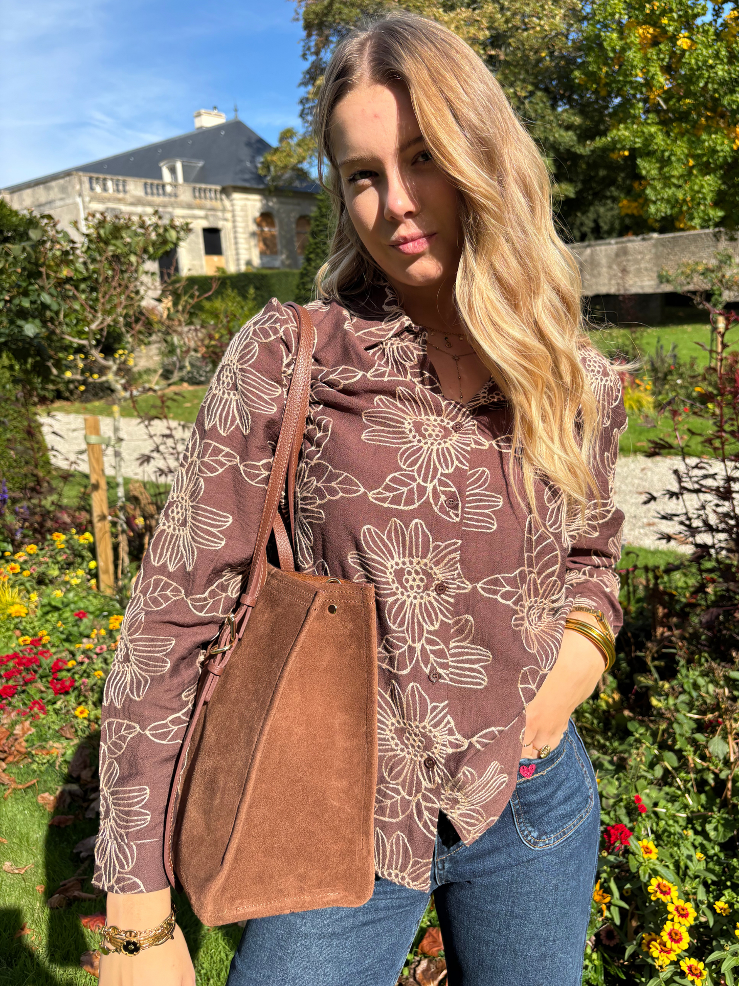 Cabas Cuir avec Trousse